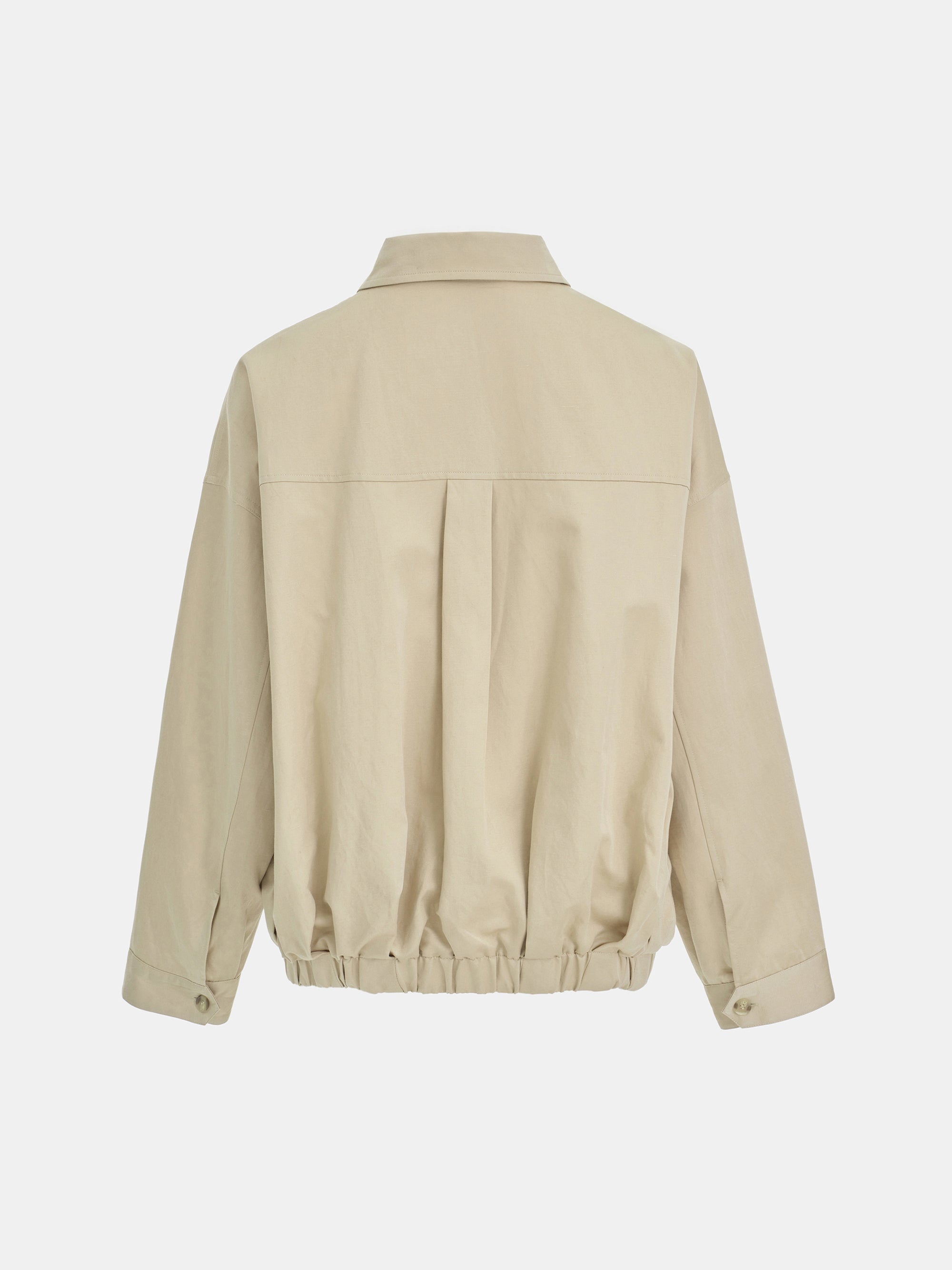 Remi Shirt Blouson Jacket, Beige