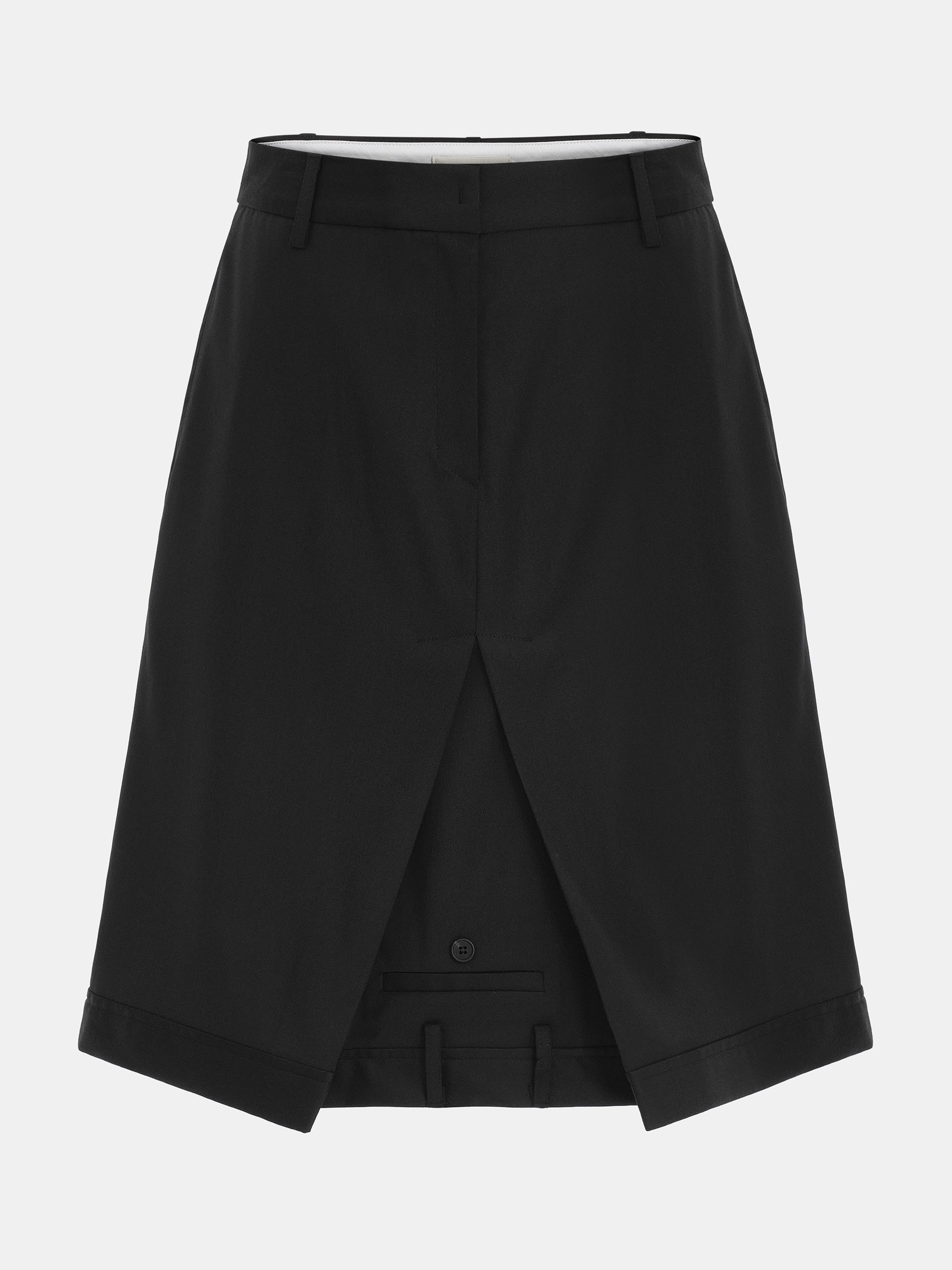 Upside-Down Skirt, Black