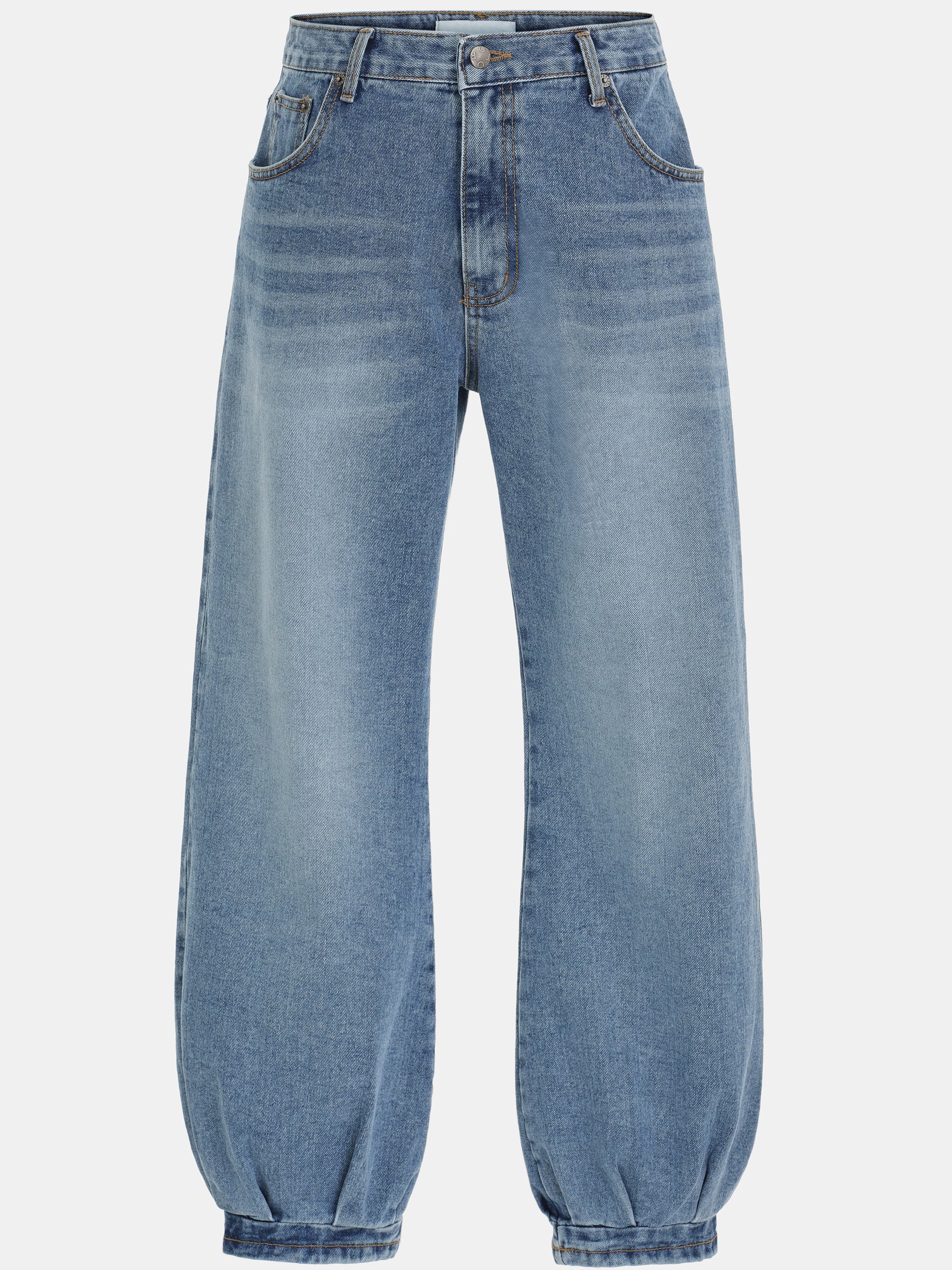 Denim Balloon Pants, Light Blue