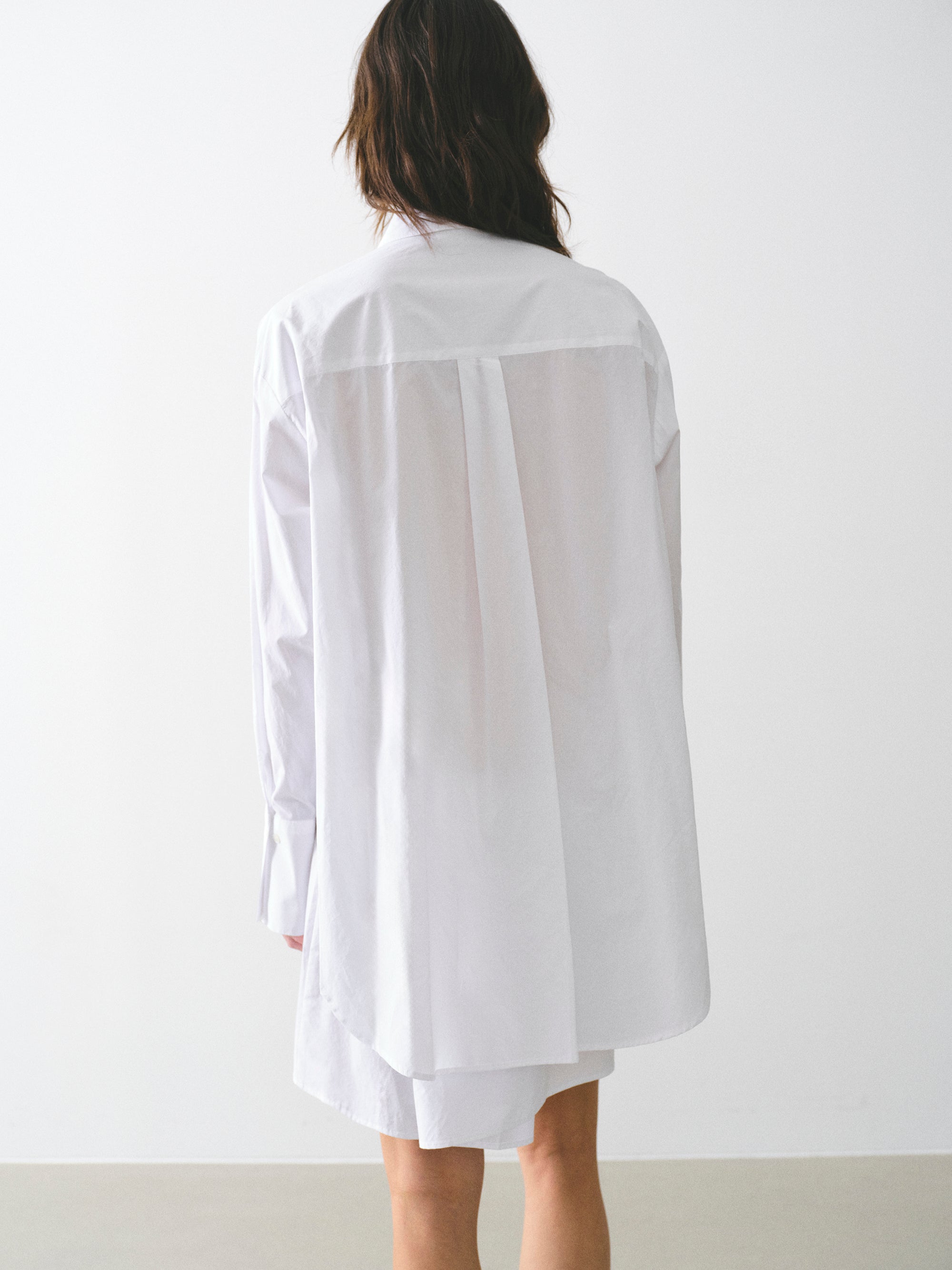 Button-Up Shirt Dress, Ivory