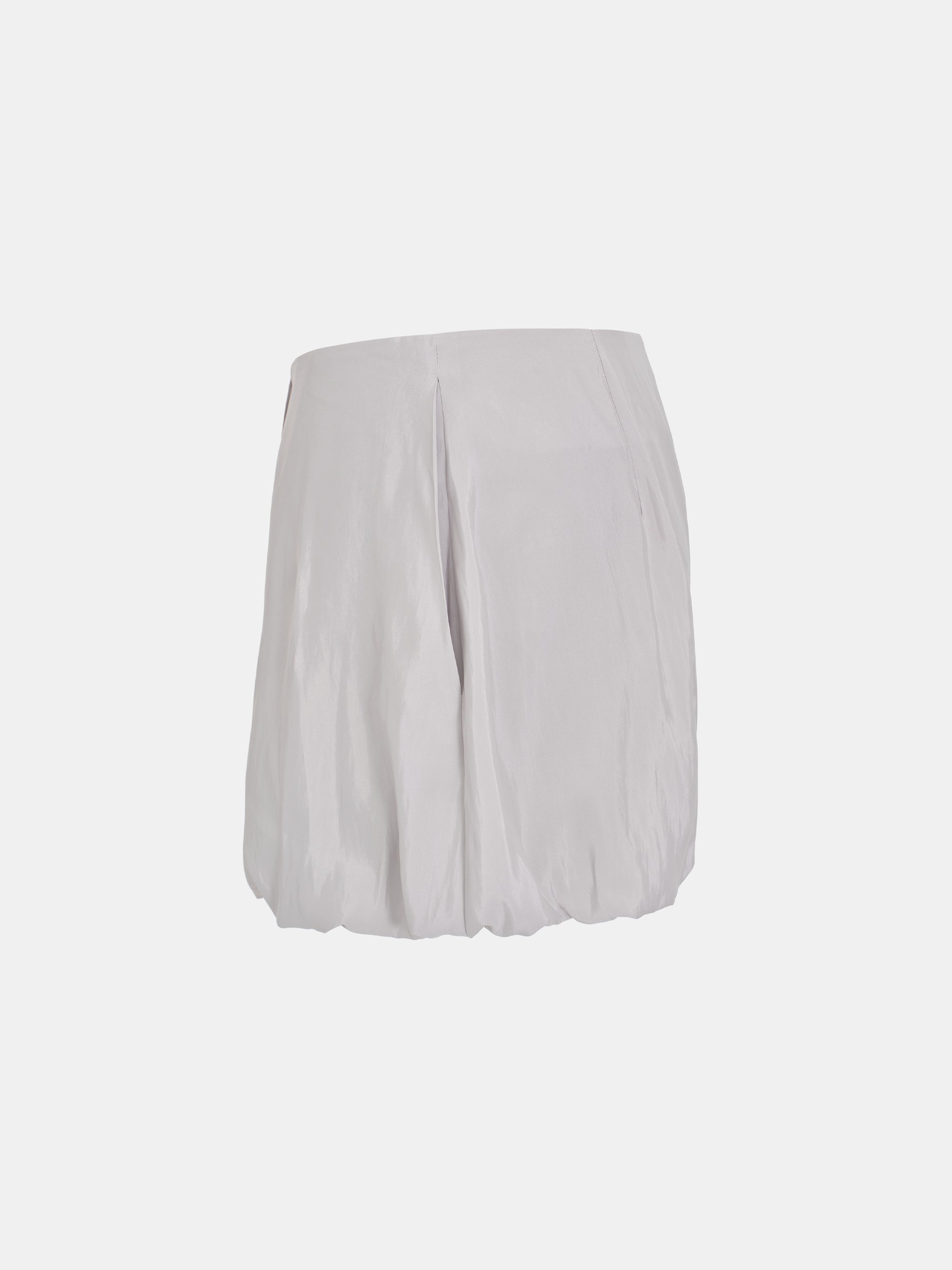 Satin-Effect Balloon Shorts, Cloud