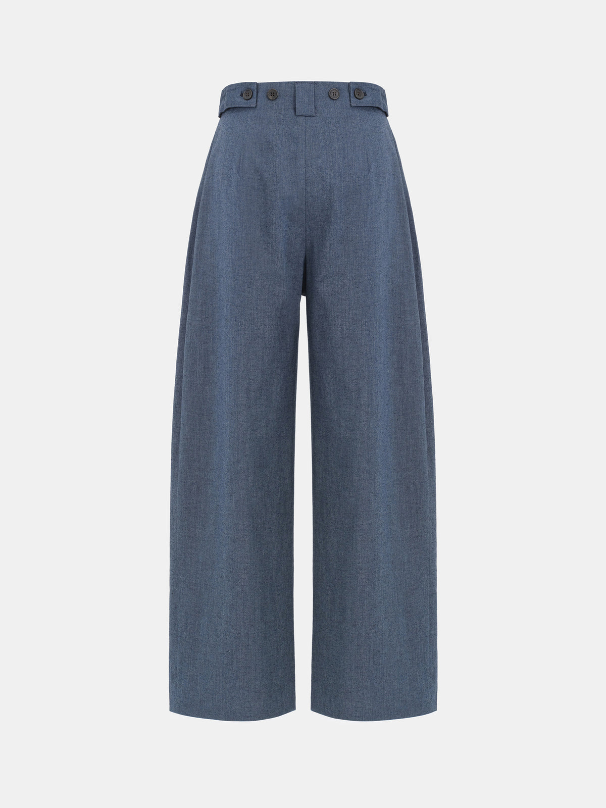 Elvana Pleated Pants, Blue
