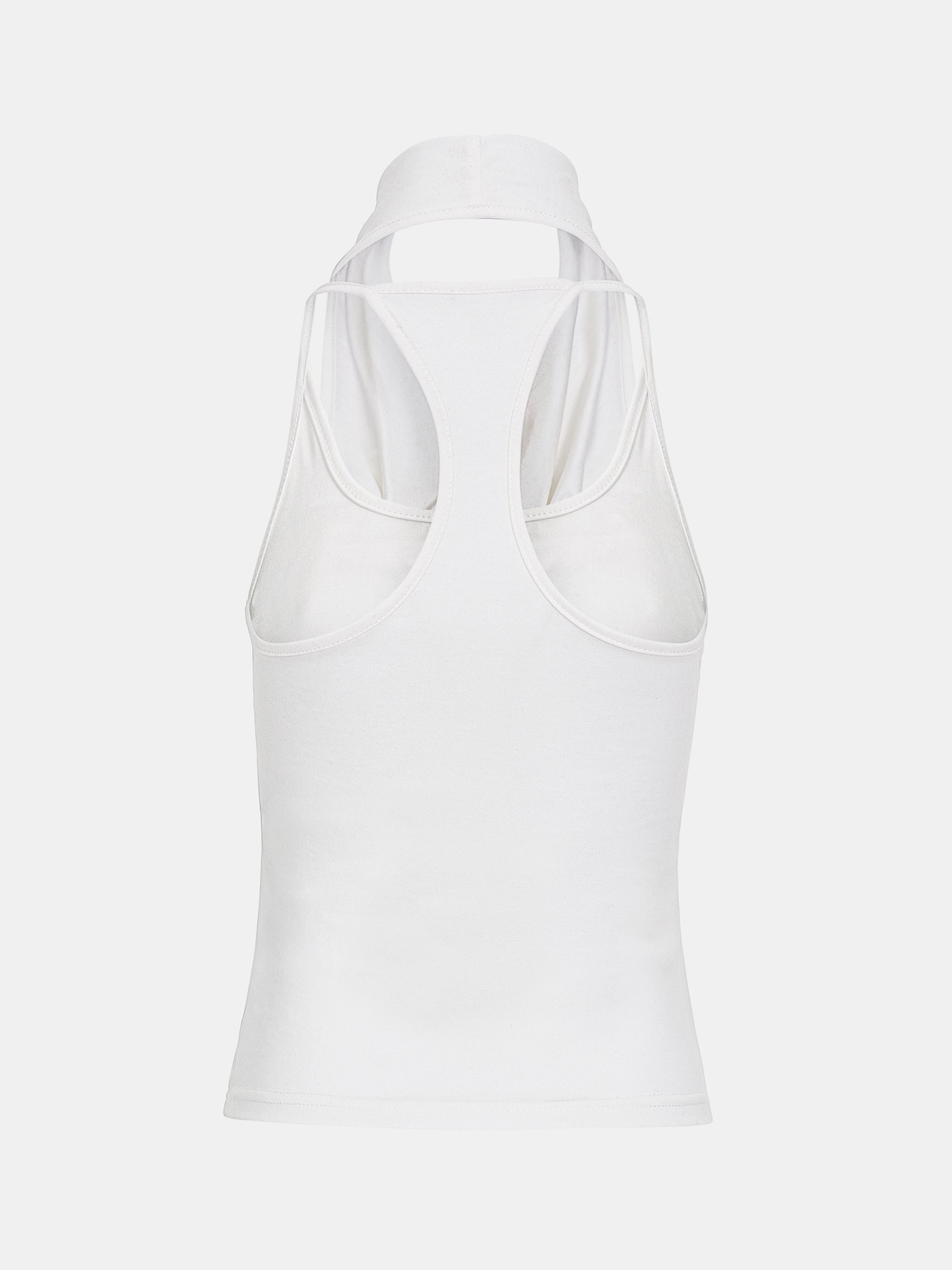 Layered Cowl Halter Top, Ivory