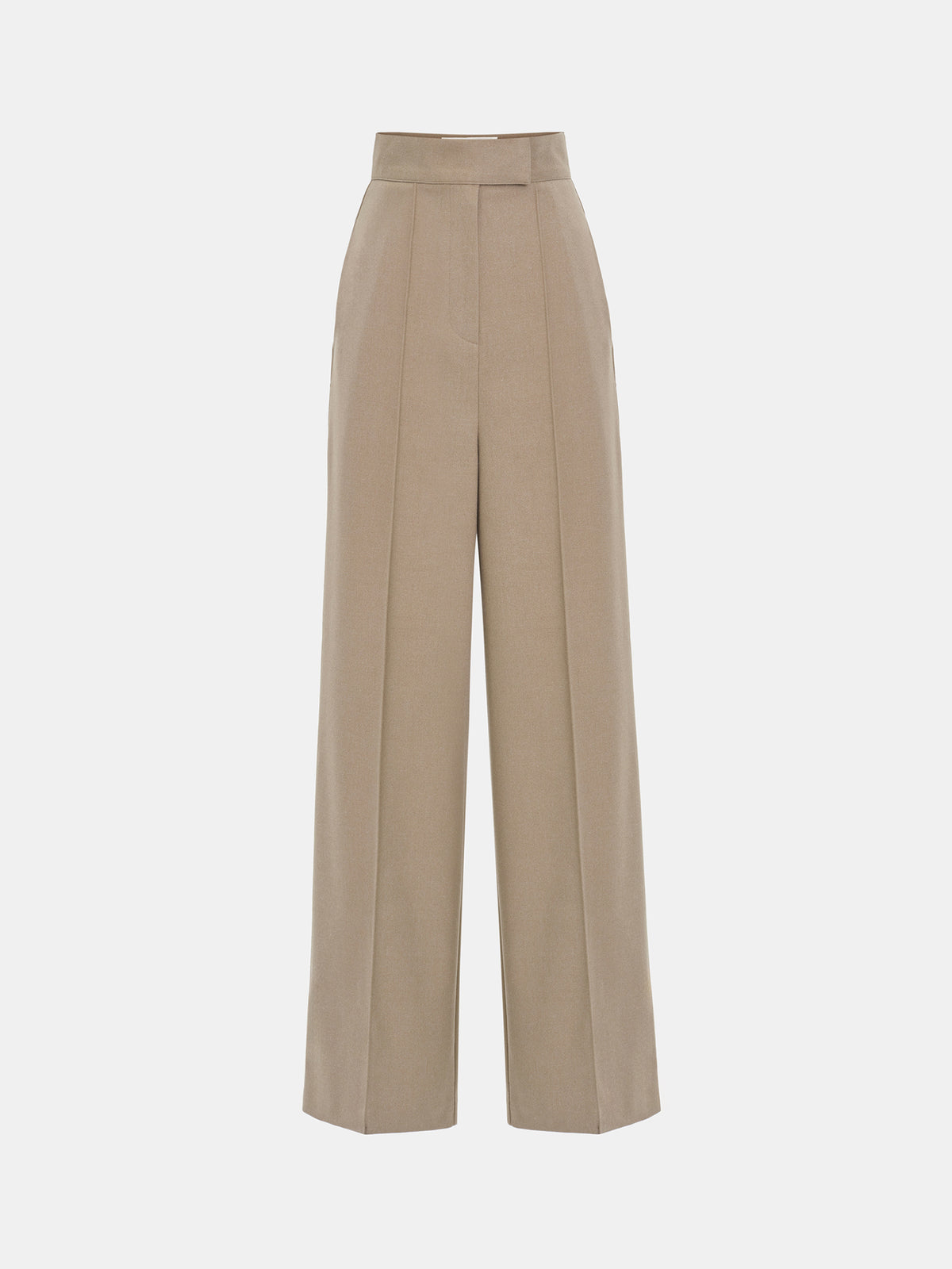 Selvan High Waist Creased Trousers, Mocha