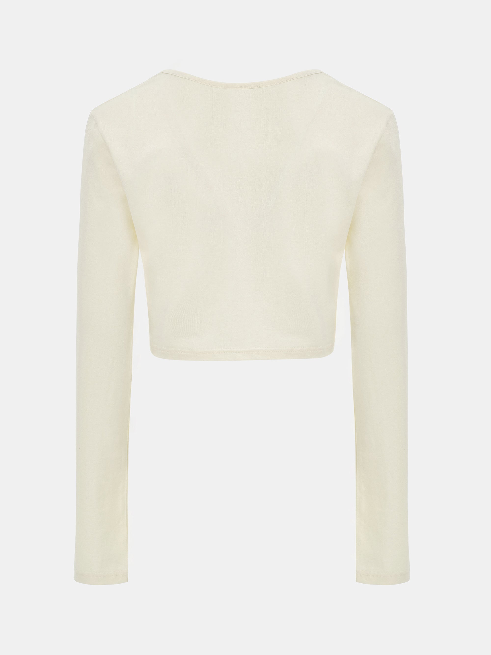 Cropped Modal Tee, Cream