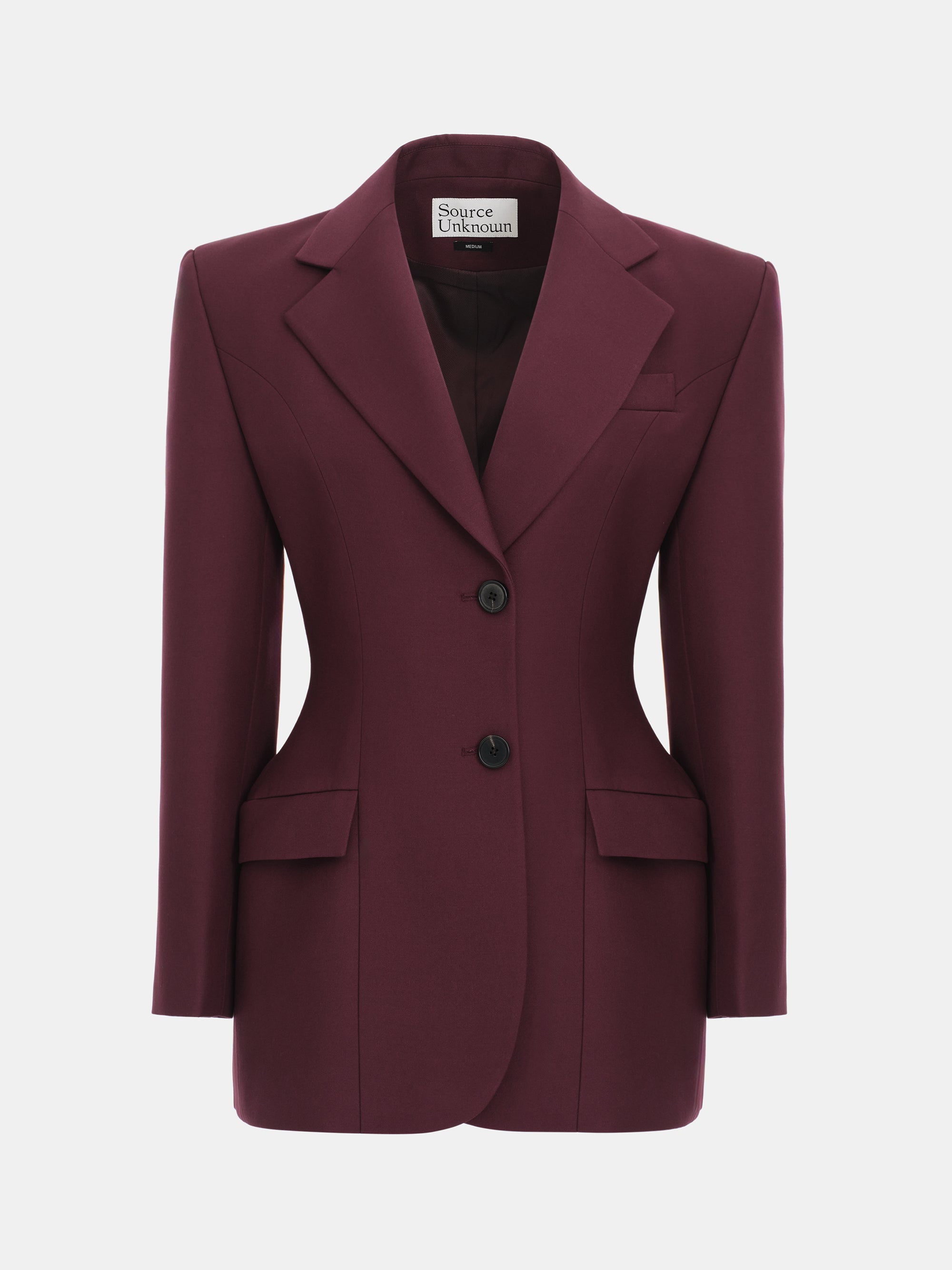 Poldo Hourglass Blazer, Merlot