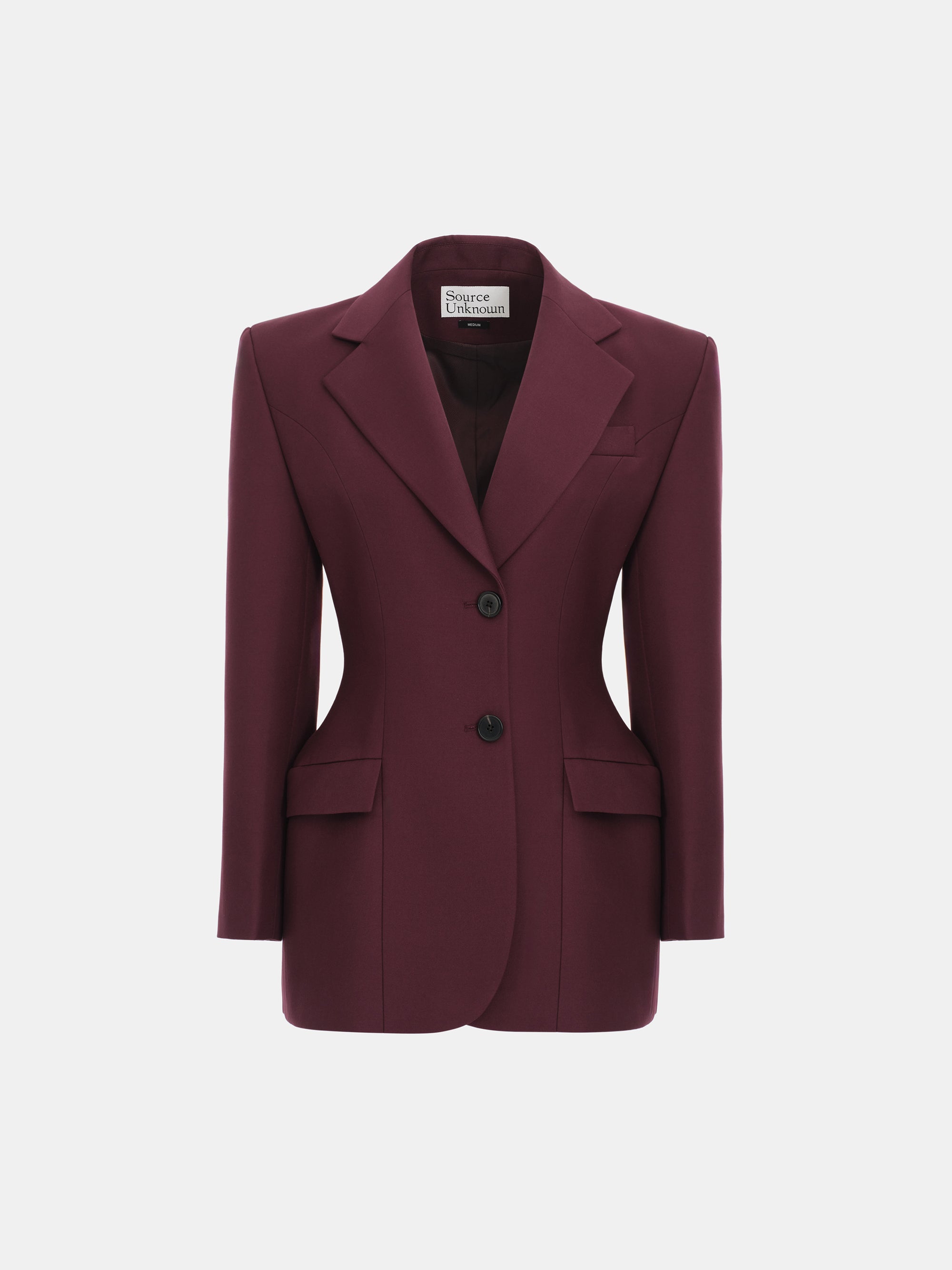 Poldo Hourglass Blazer, Merlot