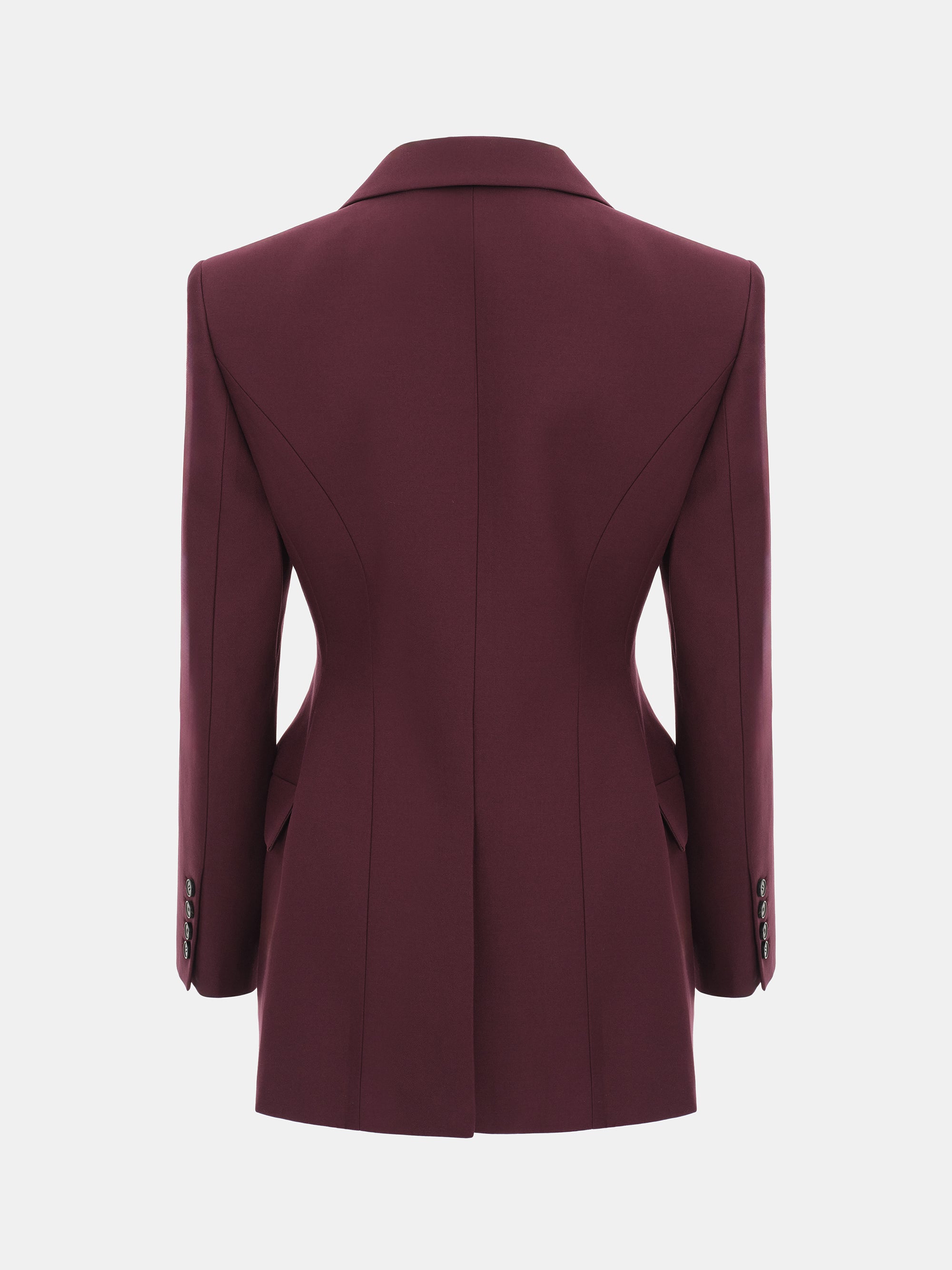 Poldo Hourglass Blazer, Merlot