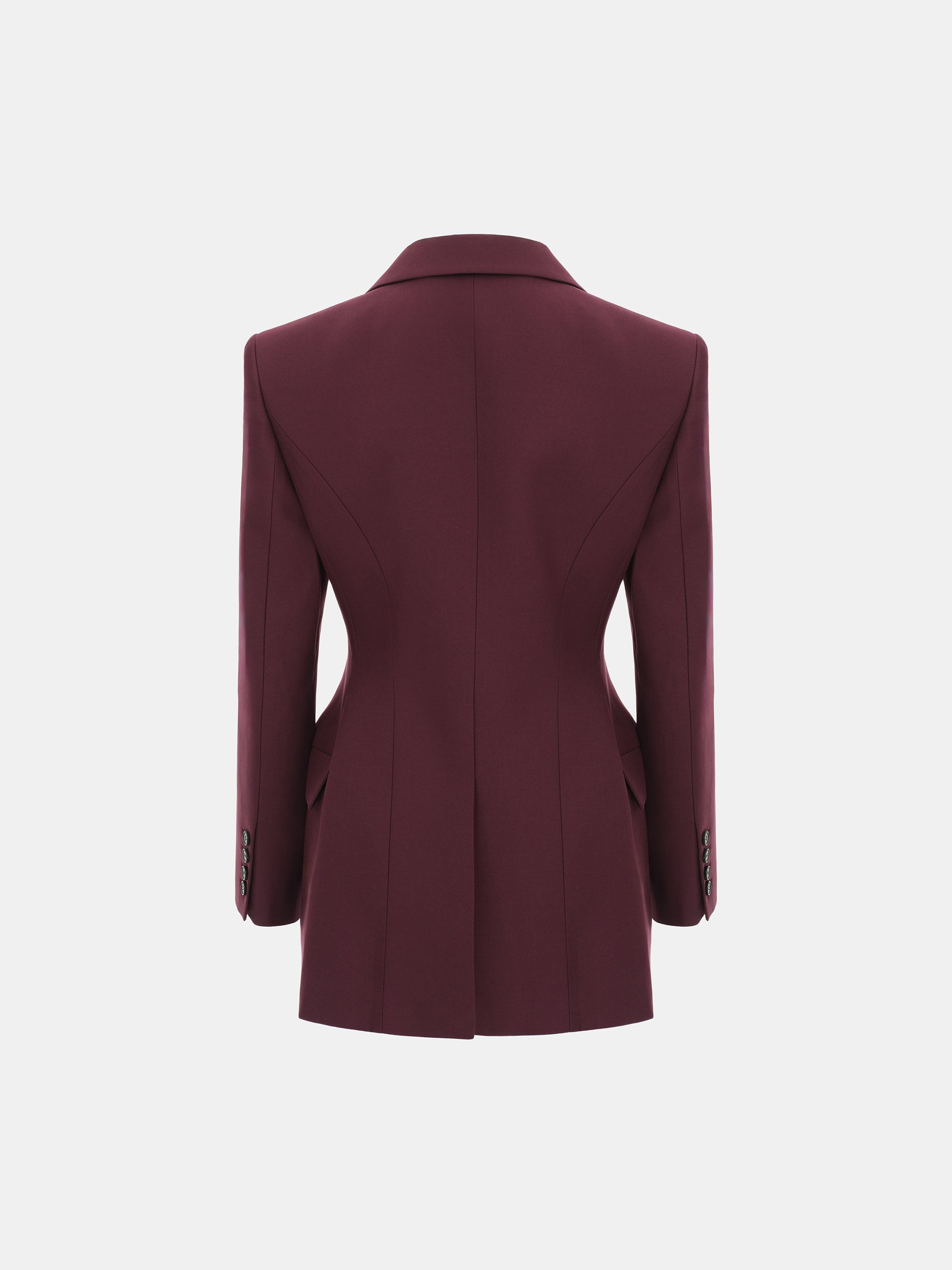 Poldo Hourglass Blazer, Merlot