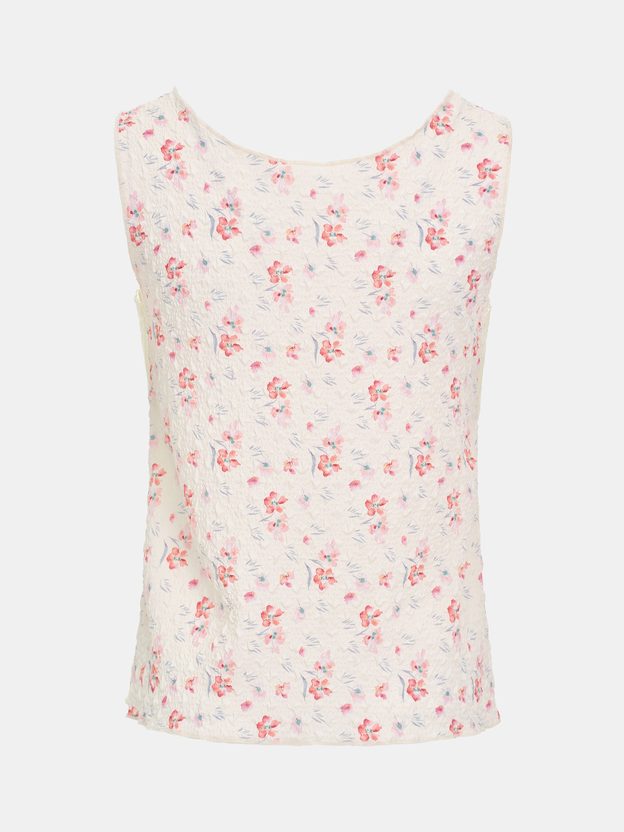 Ditsy Overlay Tank Top, Multicolor