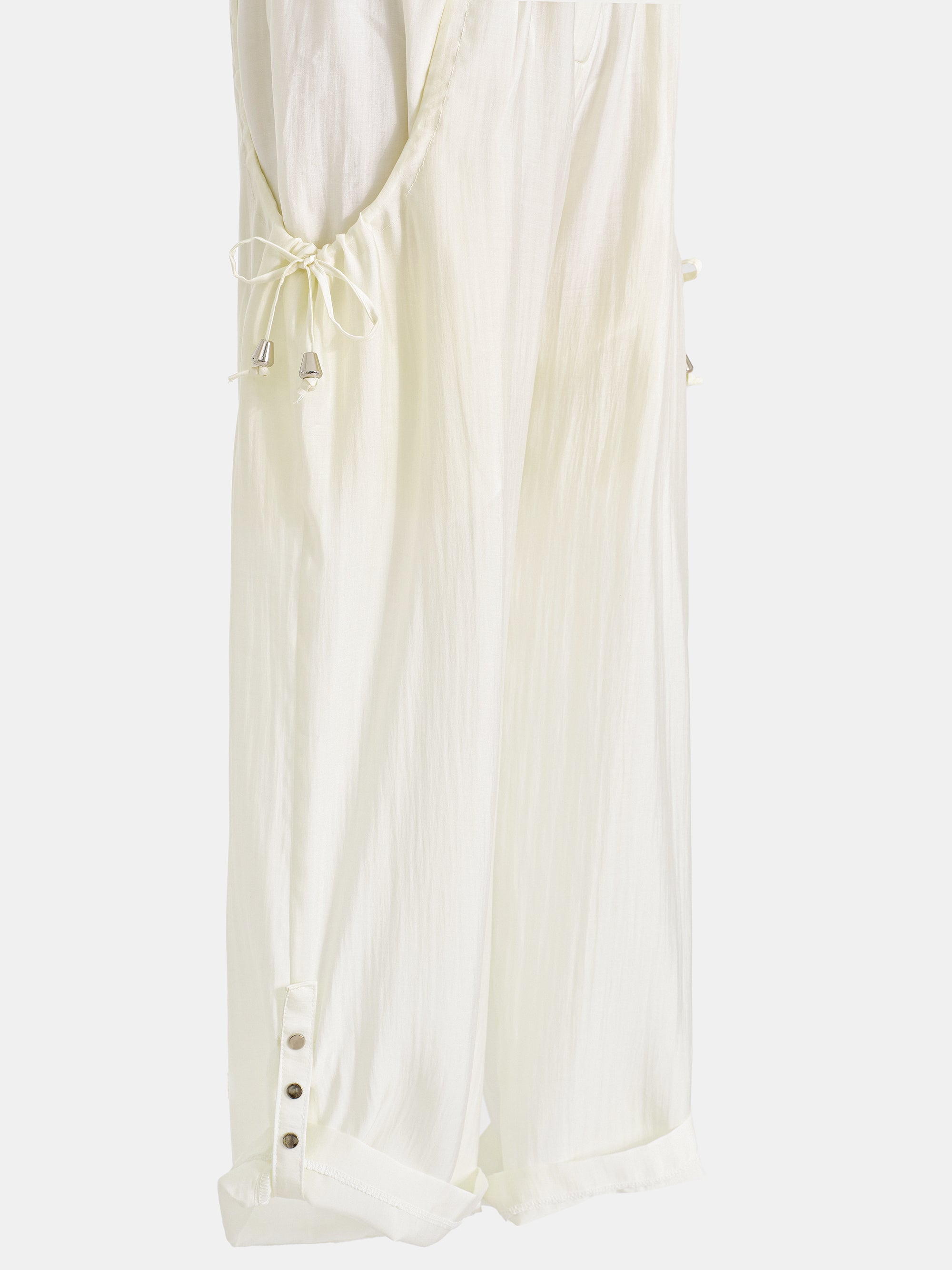 Drawstring Pocket Trousers, Ivory