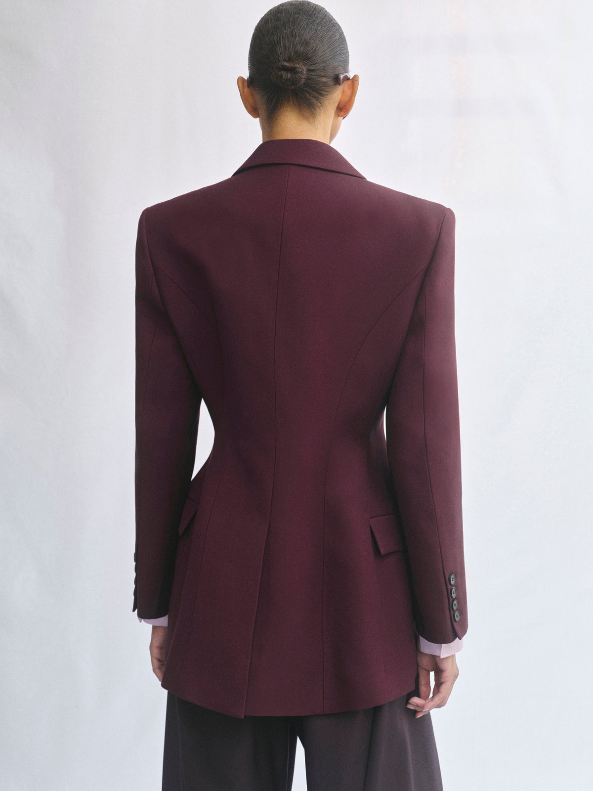 Poldo Hourglass Blazer, Merlot