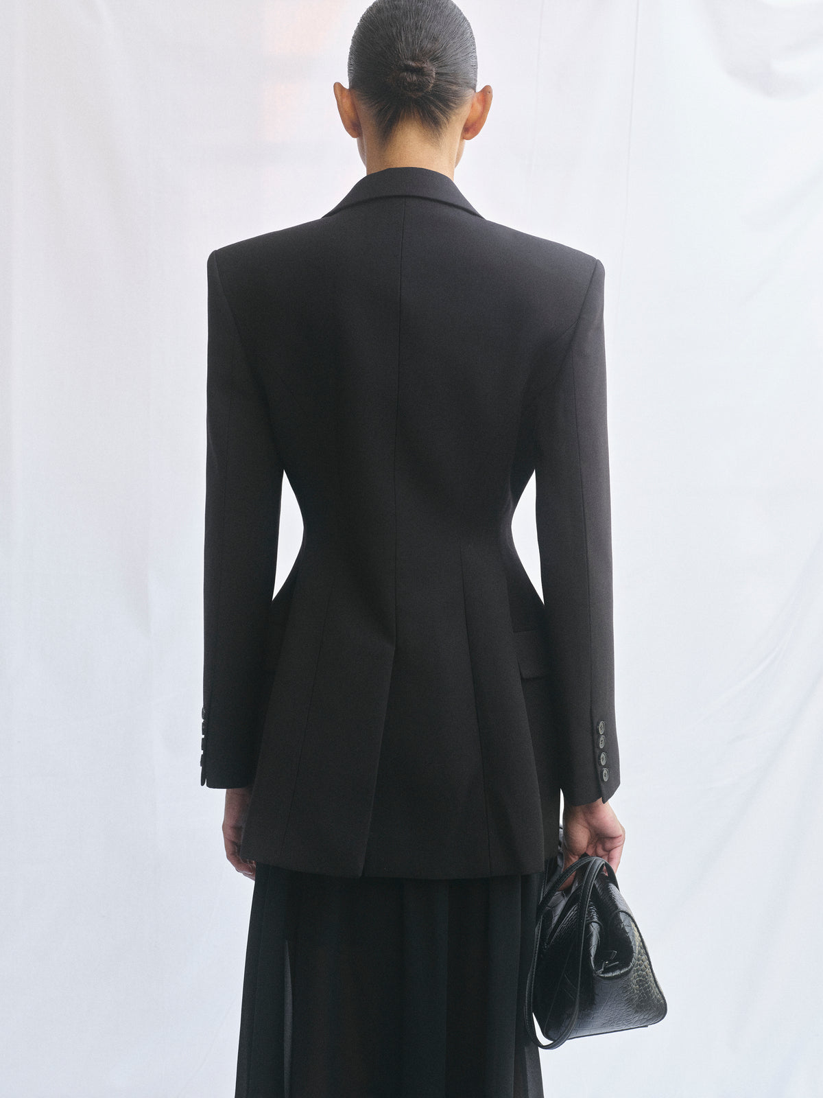 Poldo Hourglass Blazer, Black