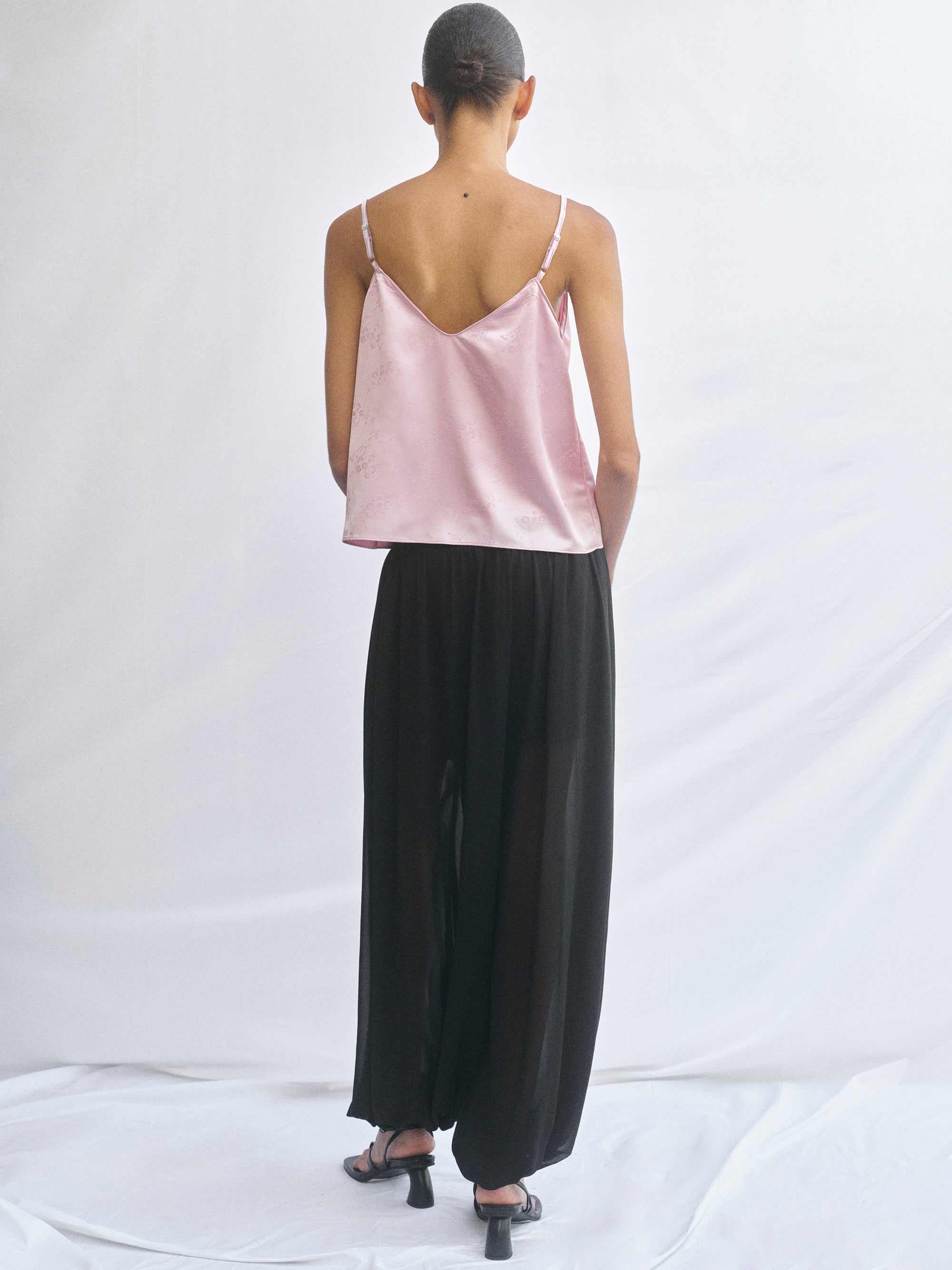 Tie-Front Camisole, Pink