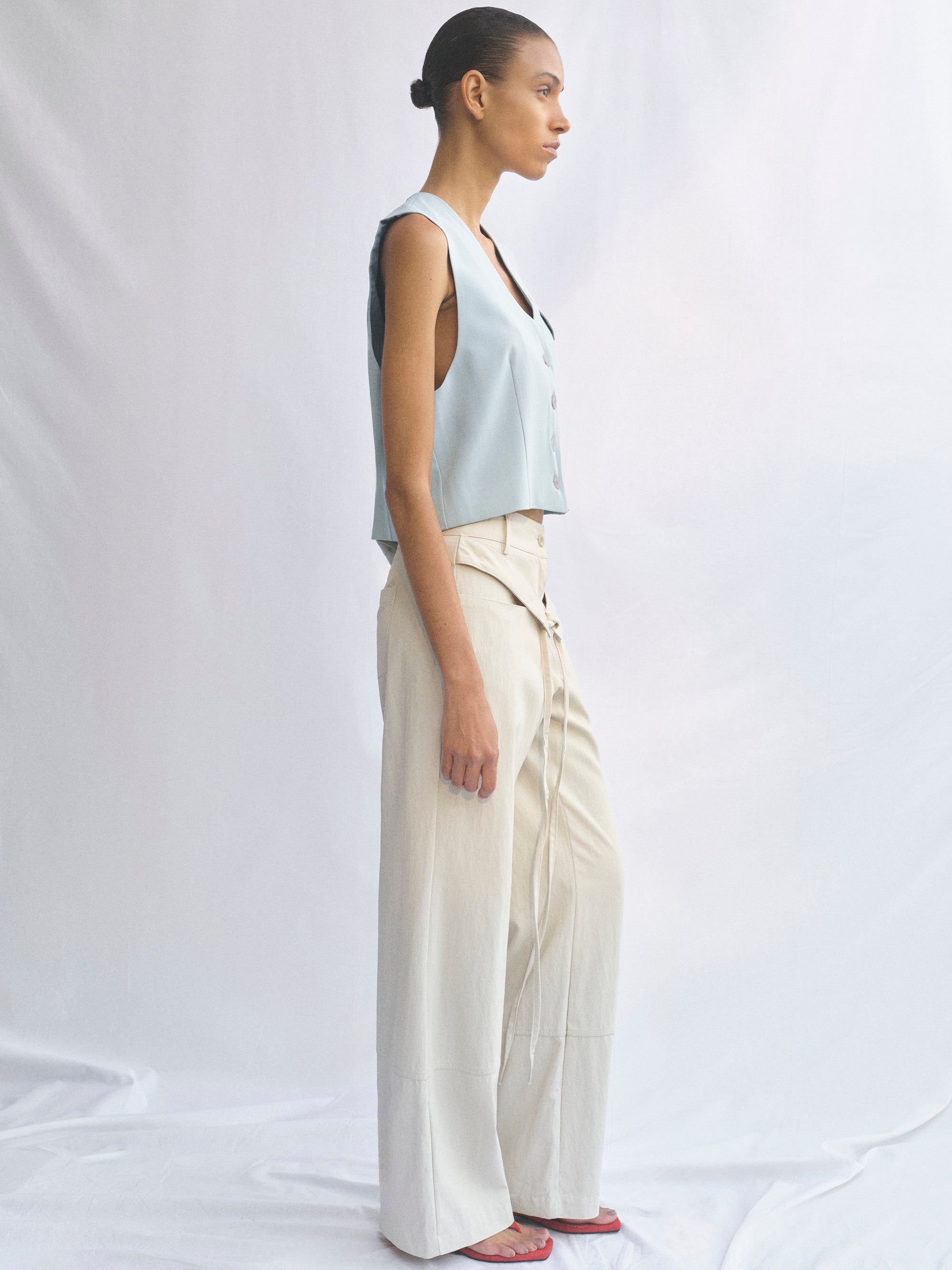 Tailored Suit Vest, Seafoam