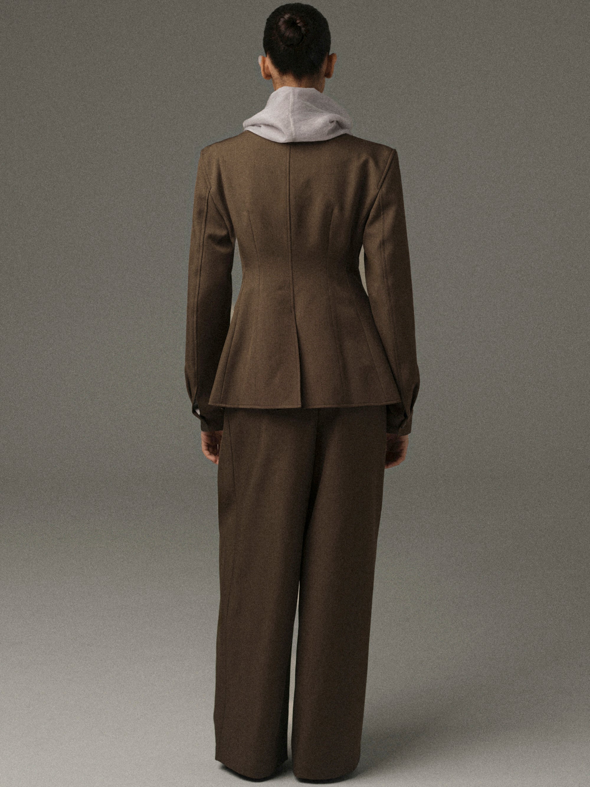 Matteo Cinched Blazer, Brown