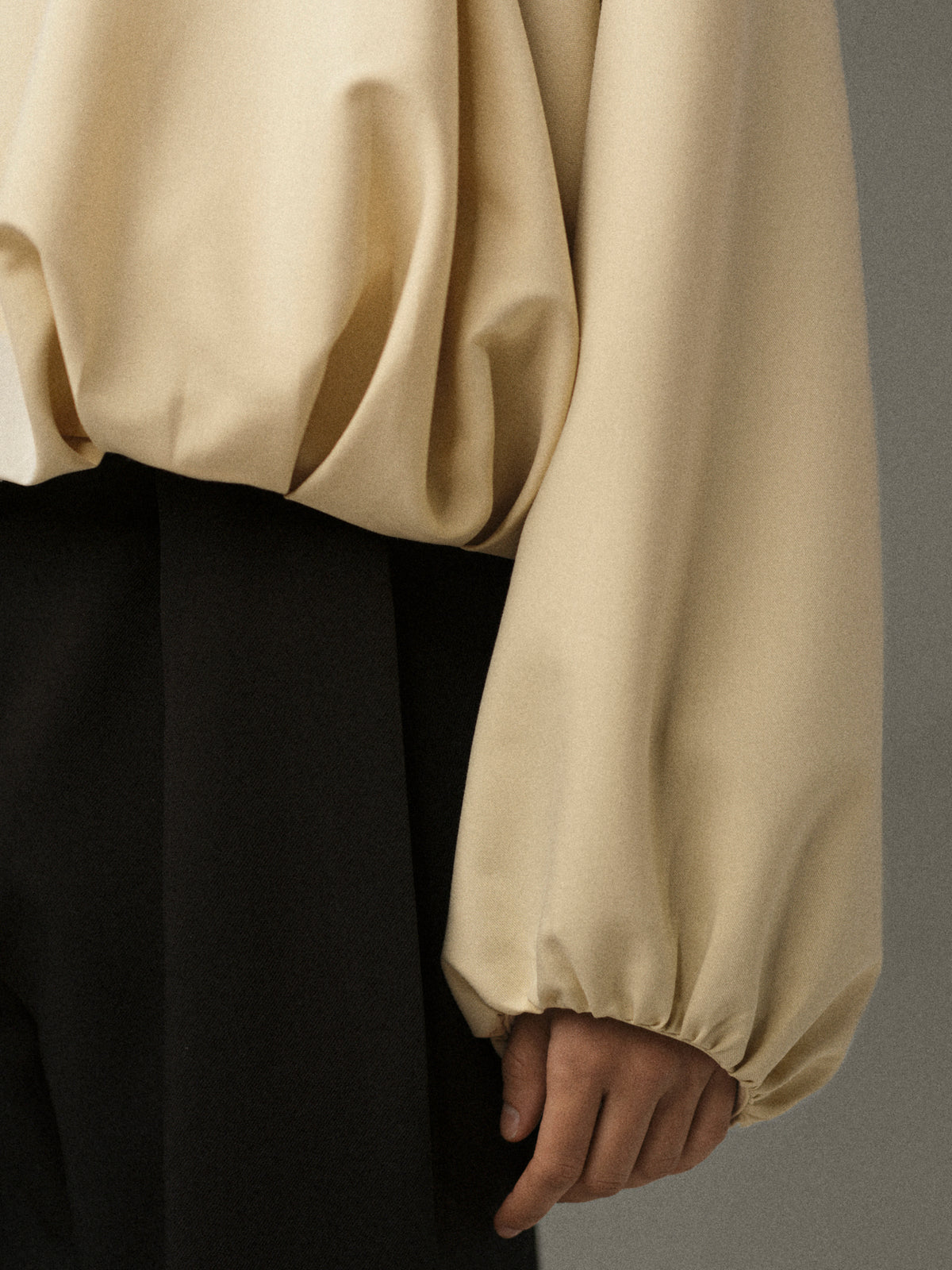 Velma Gathered Jacket, Beige