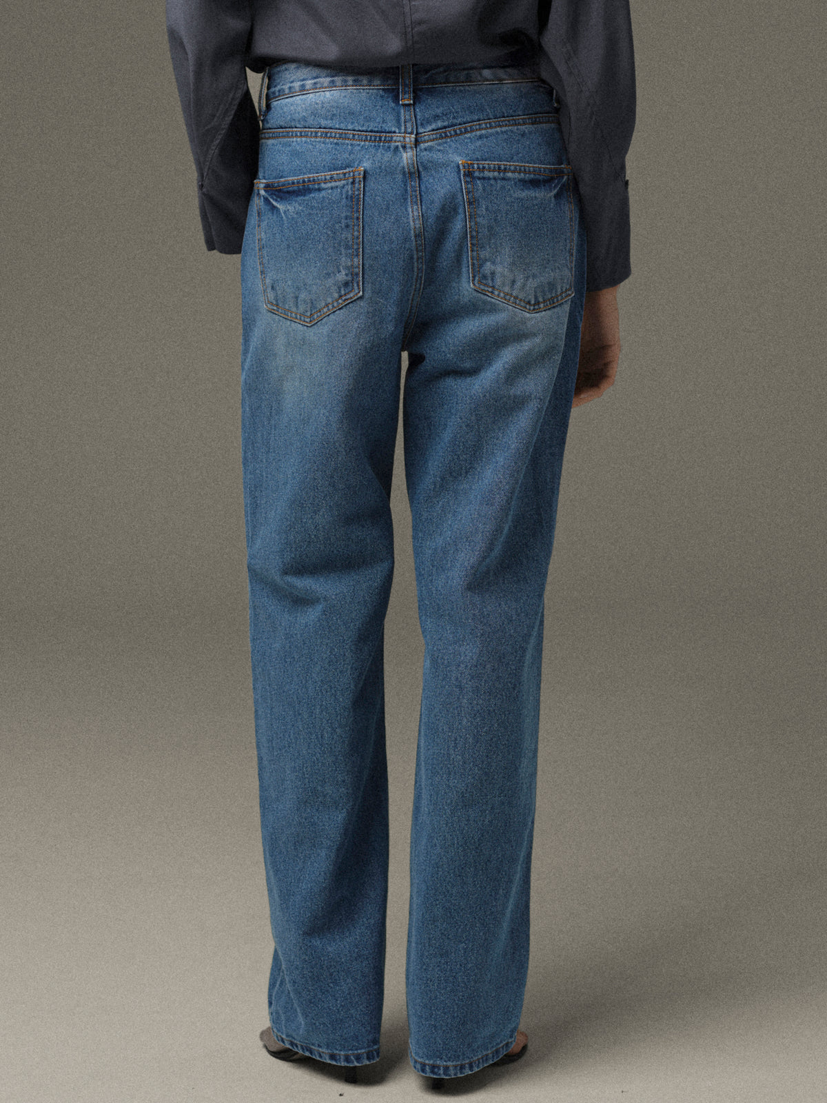 Sligo Offset-Waist Jeans, Blue