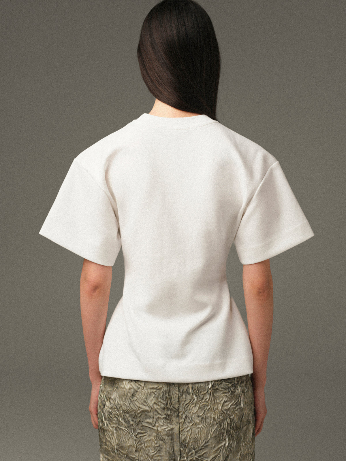Amila Cinched T-Shirt, White
