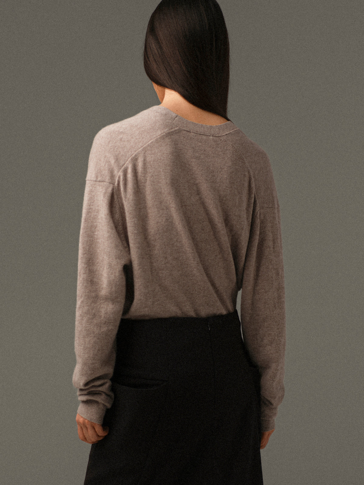 Byrone Half Twist Sweater, Beige
