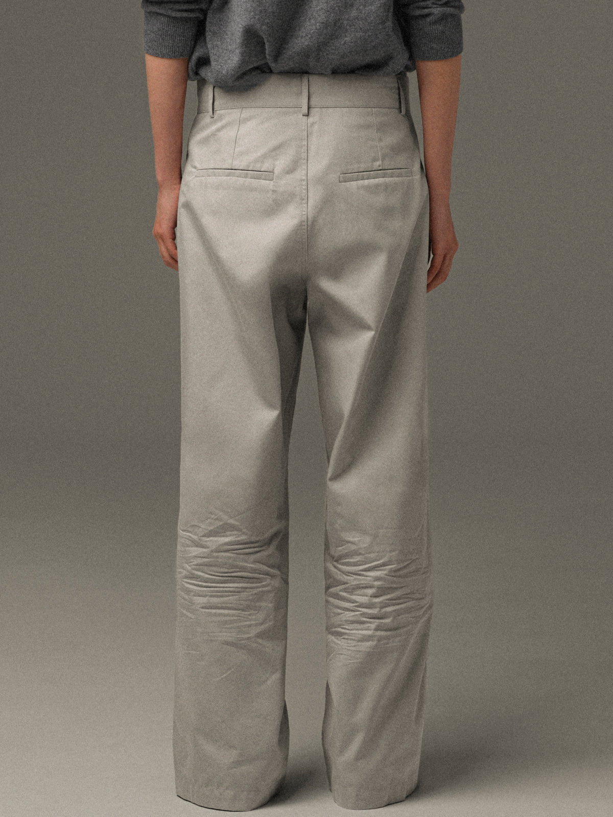Ragni Creased-Effect Trousers, Grey