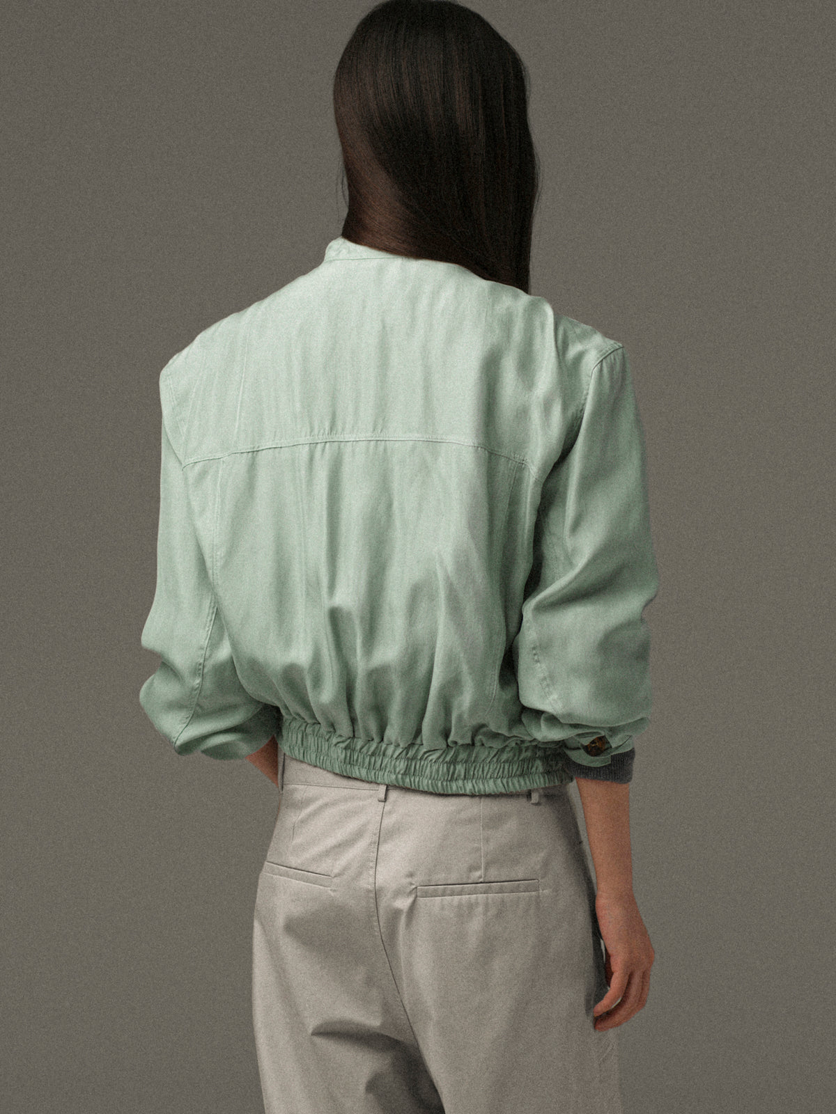 Renata Blouson Jacket, Mint