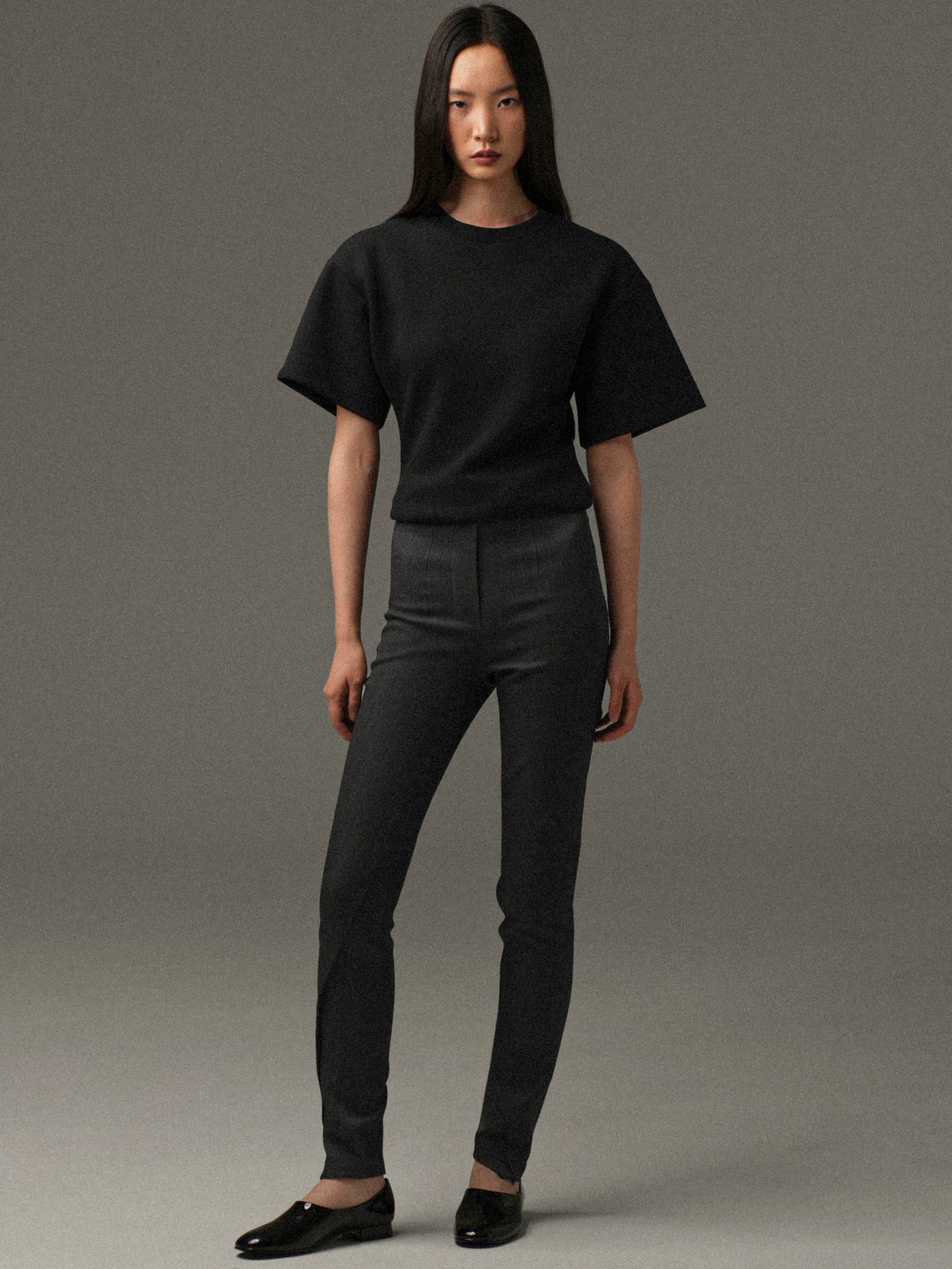 Tyia Slim Trousers, Charcoal