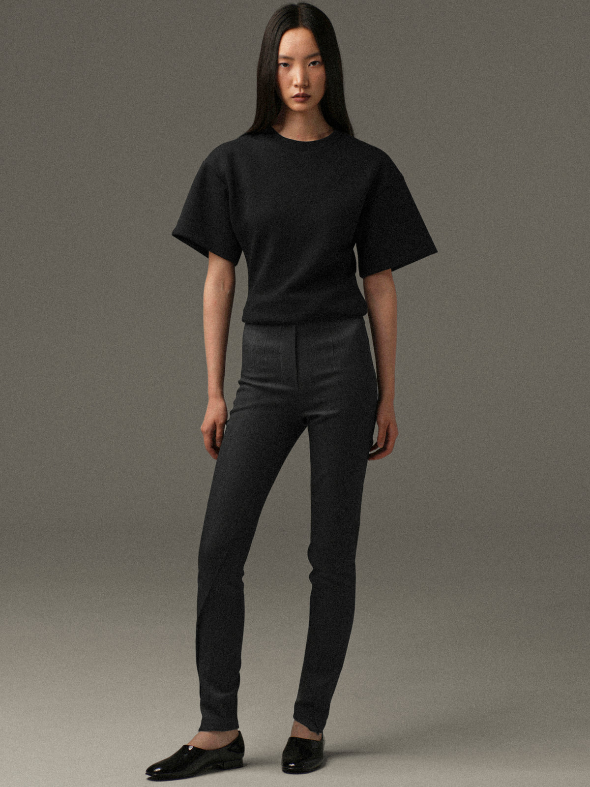 Tyia Slim Trousers, Charcoal