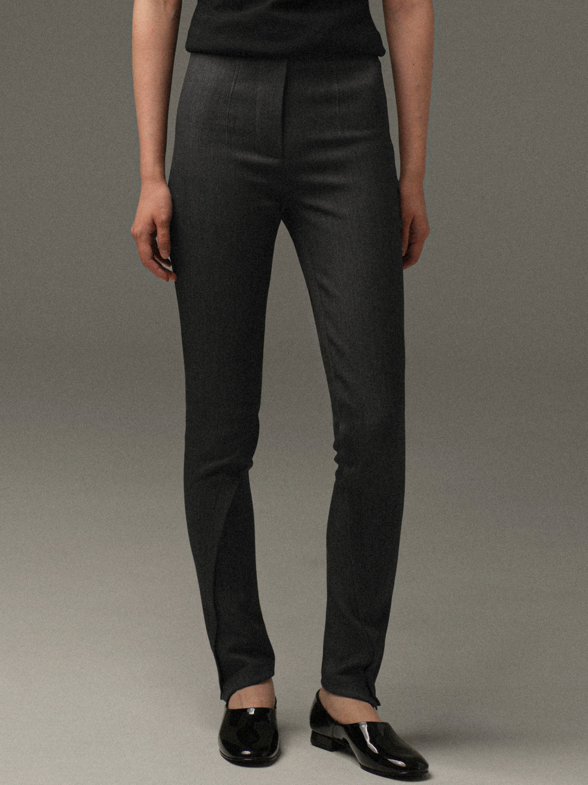 Tyia Slim Trousers, Charcoal