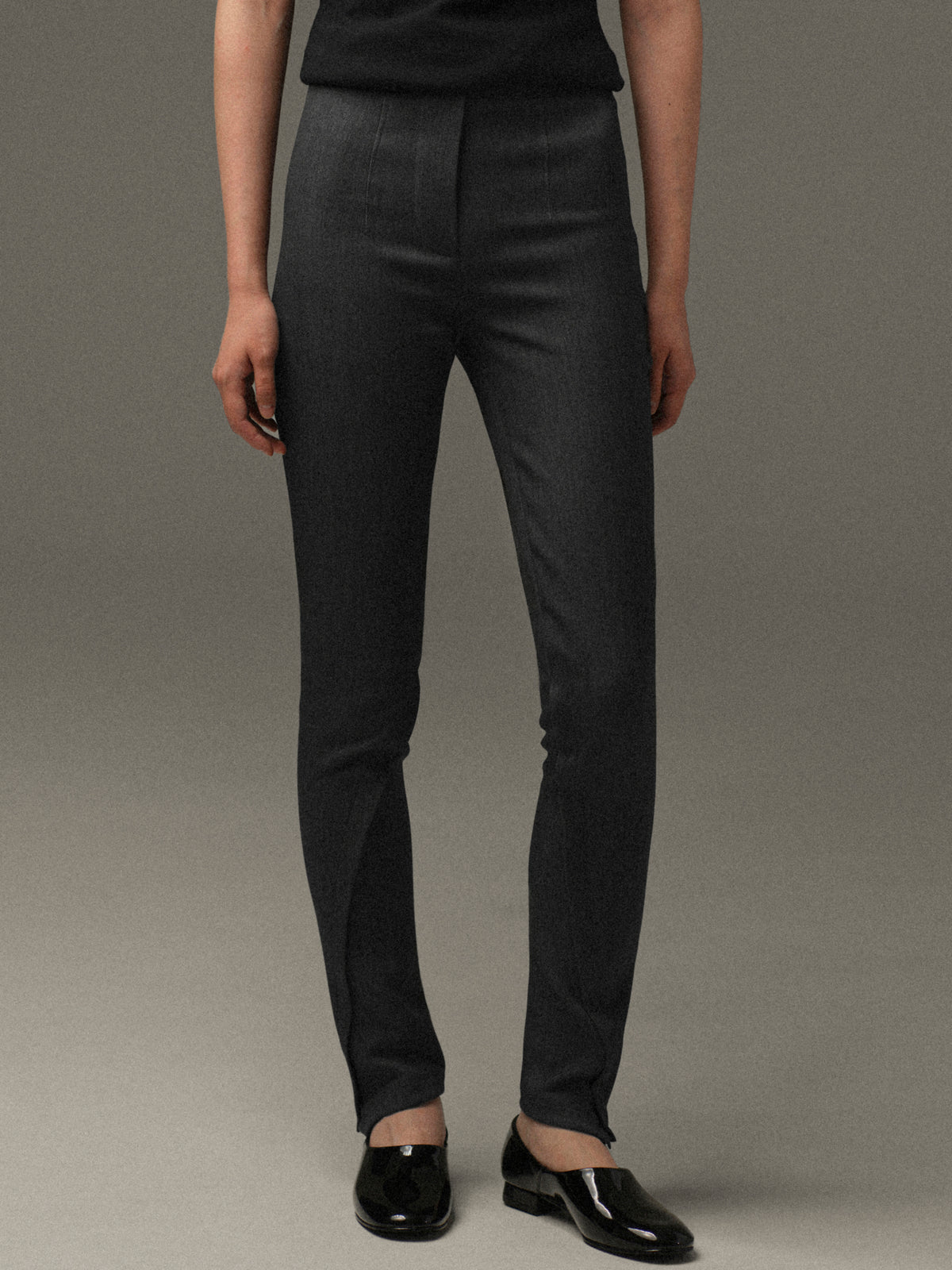 Tyia Slim Trousers, Charcoal