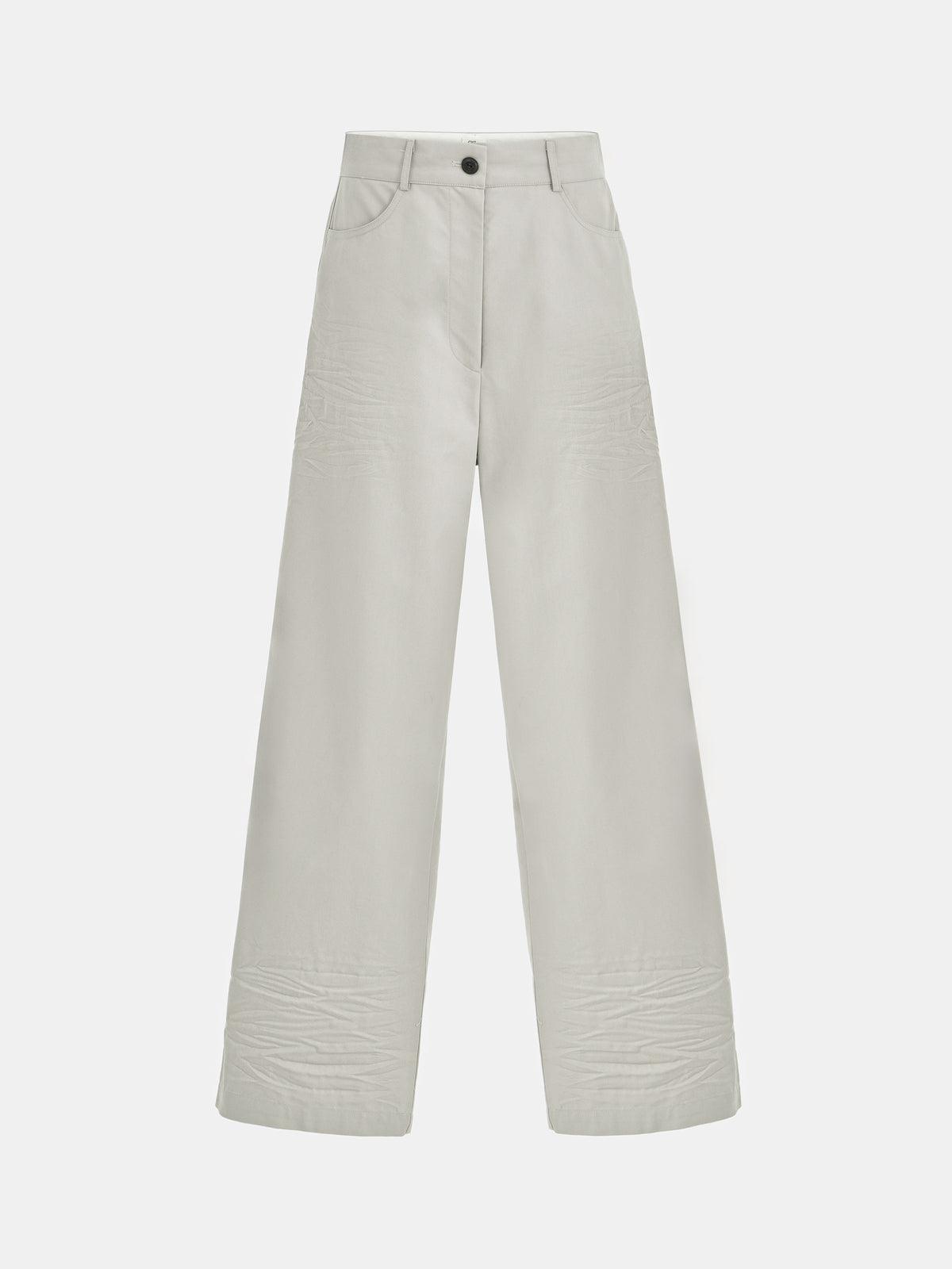 Ragni Creased-Effect Trousers, Grey