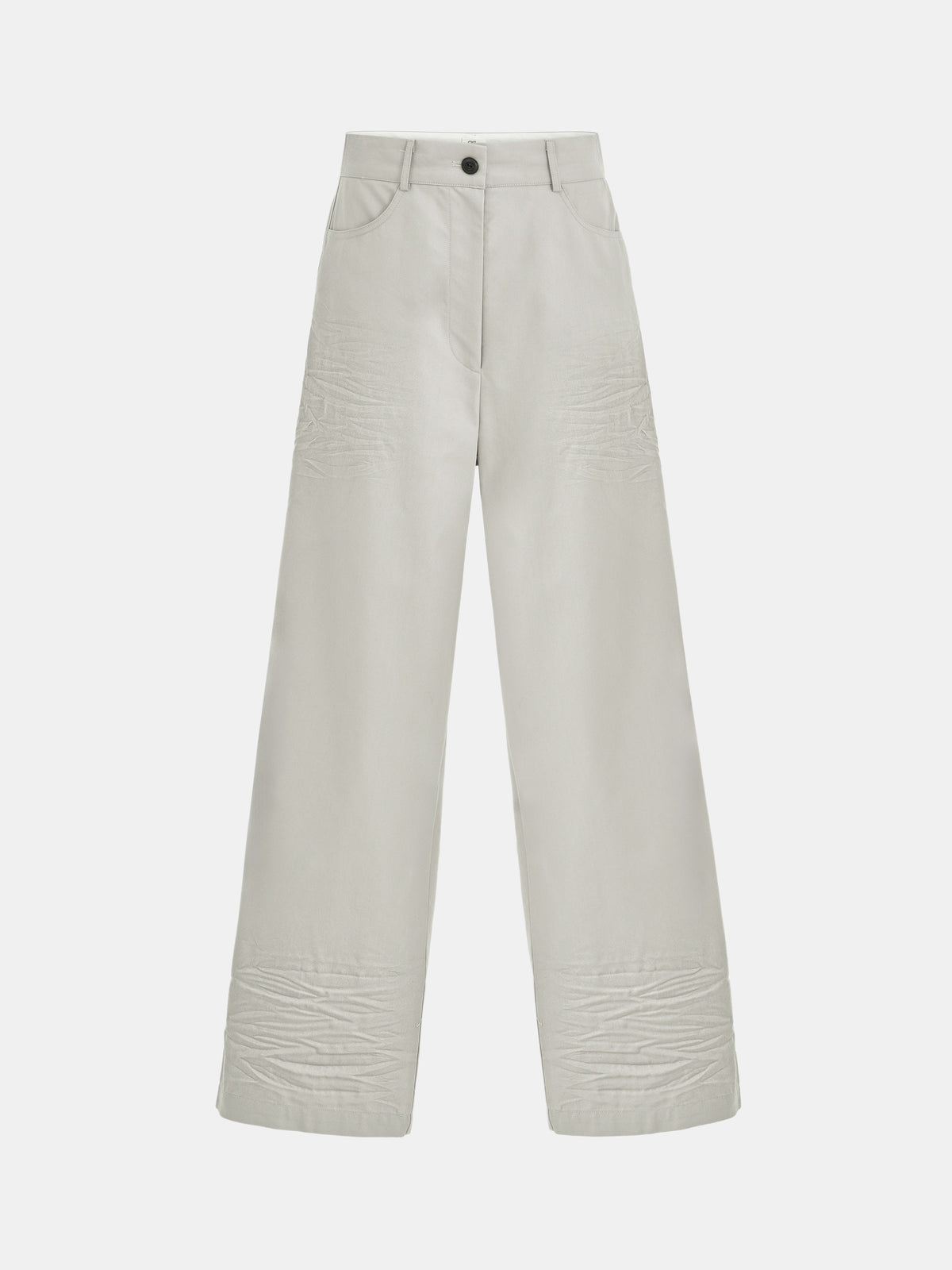 Ragni Creased-Effect Trousers, Grey