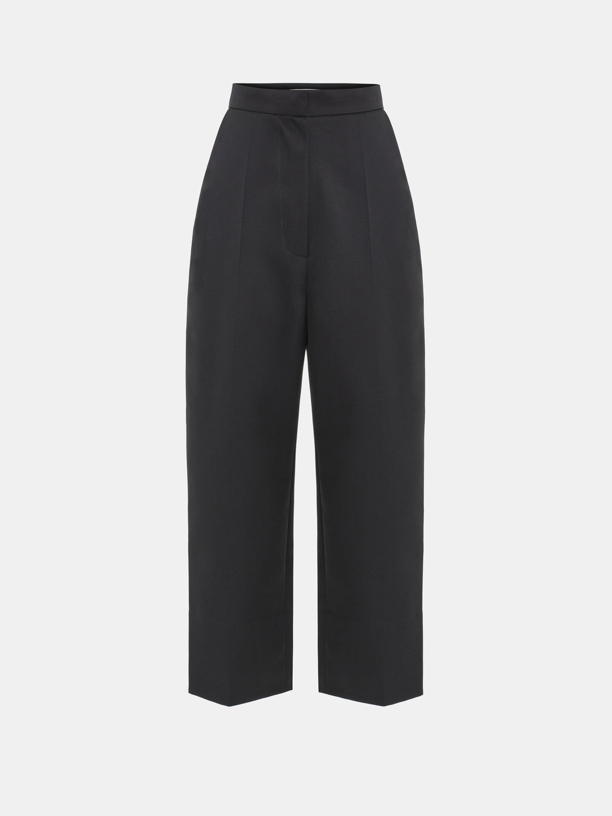 Ocelia Satin Tuxedo Trousers, Black