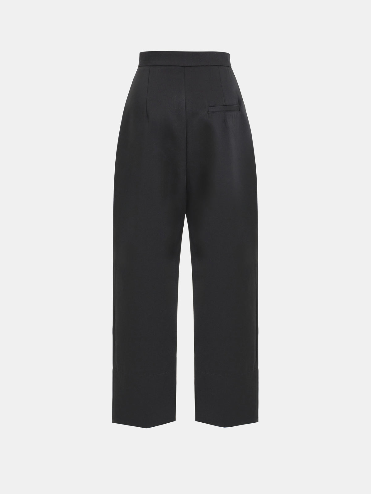 Ocelia Satin Tuxedo Trousers, Black