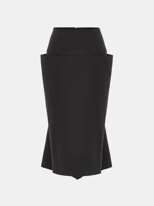 Paloma Midi Skirt, Black