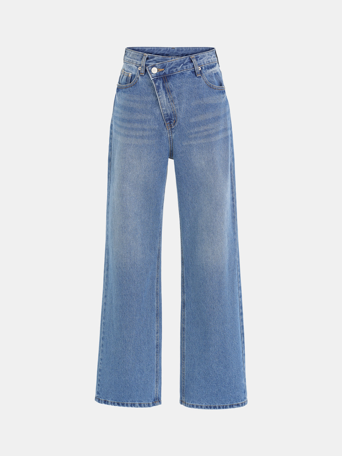 Sligo Offset-Waist Jeans, Blue