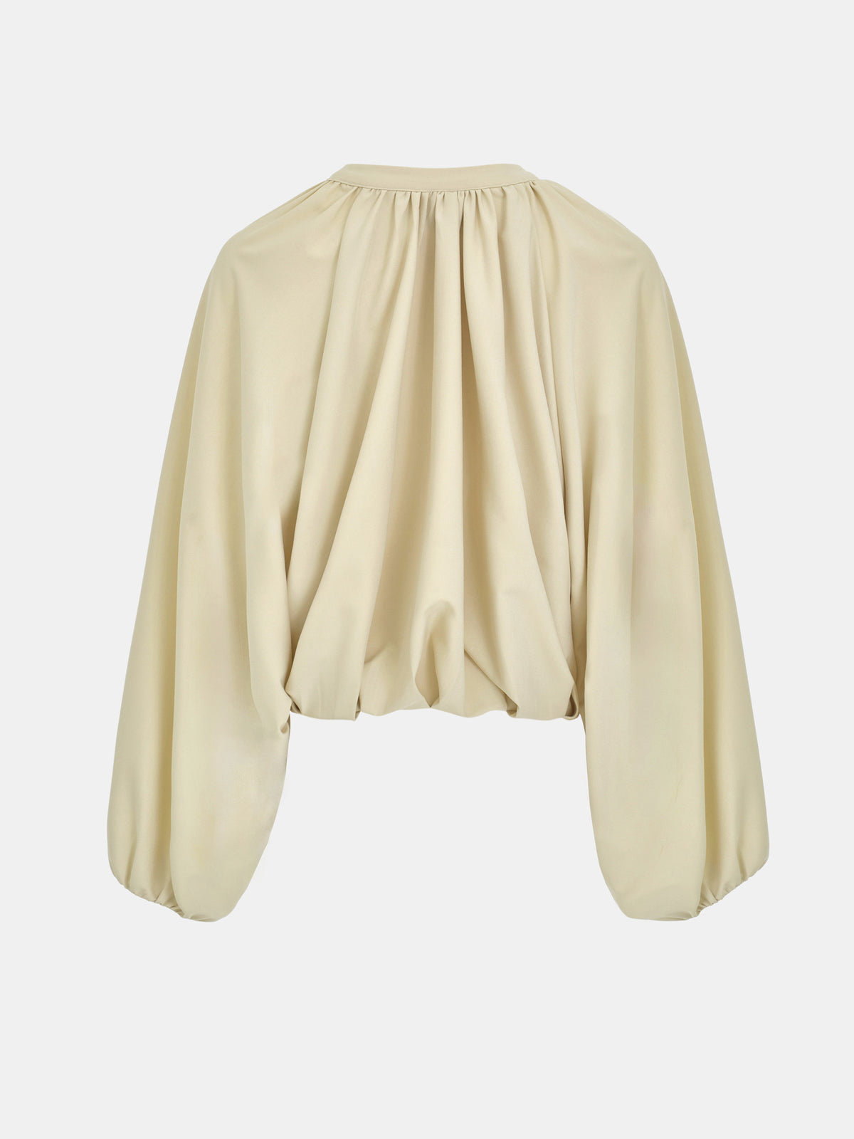Velma Gathered Jacket, Beige