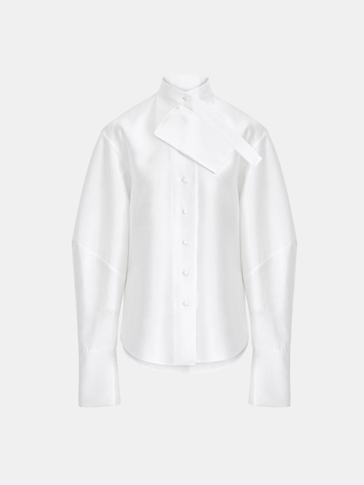 Detto Elongated Collar Shirt, White