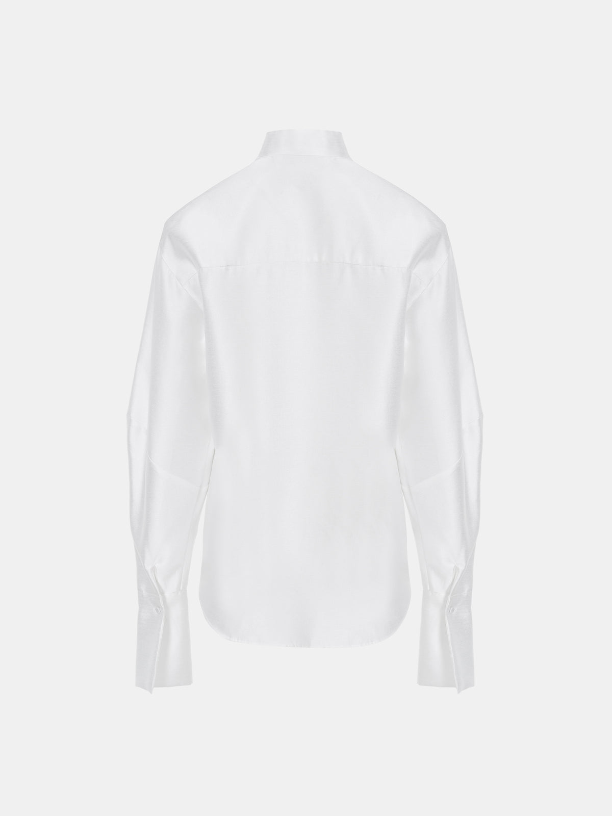 Detto Elongated Collar Shirt, White