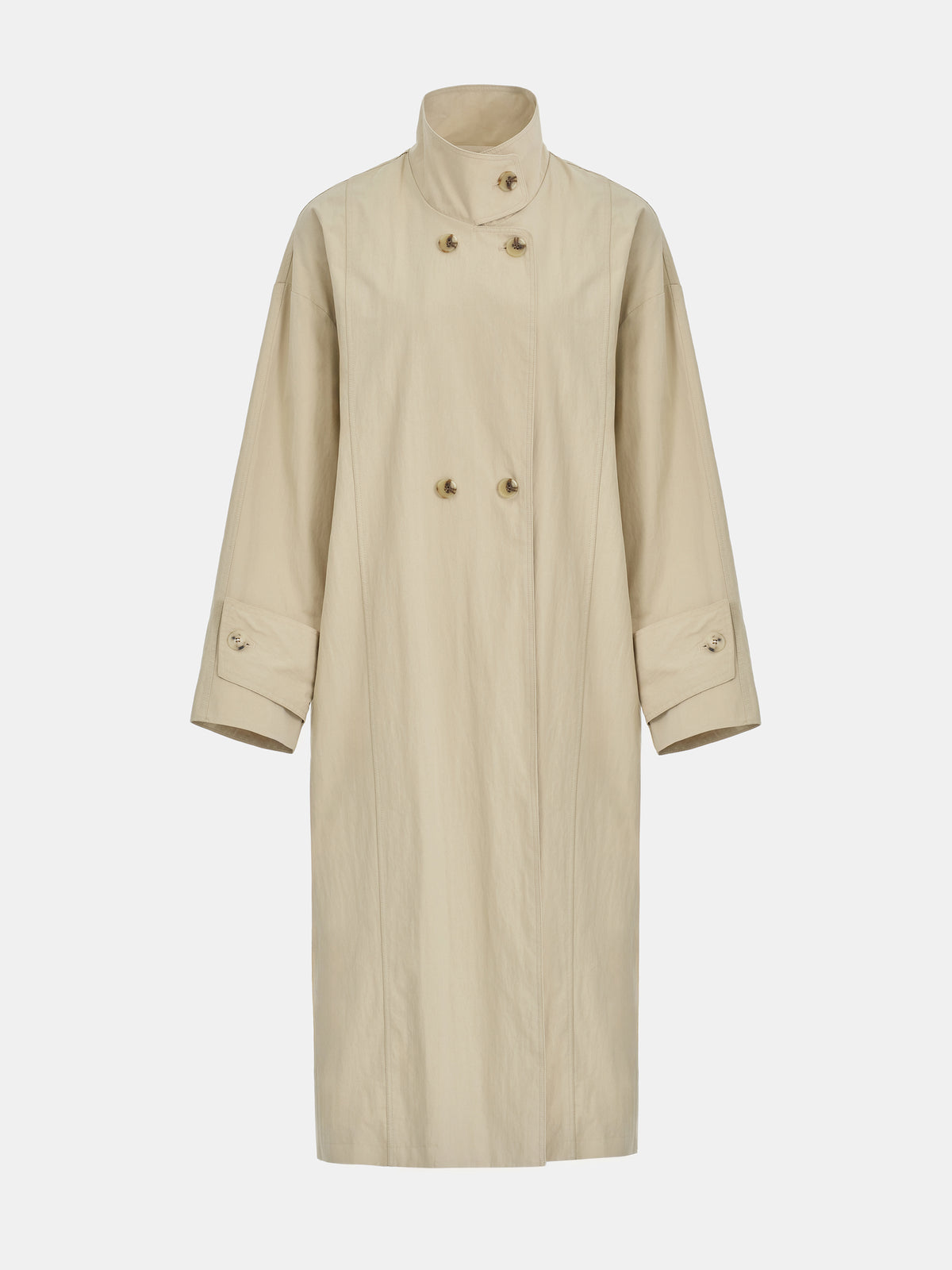 Irvin Voluminous Car Coat, Beige