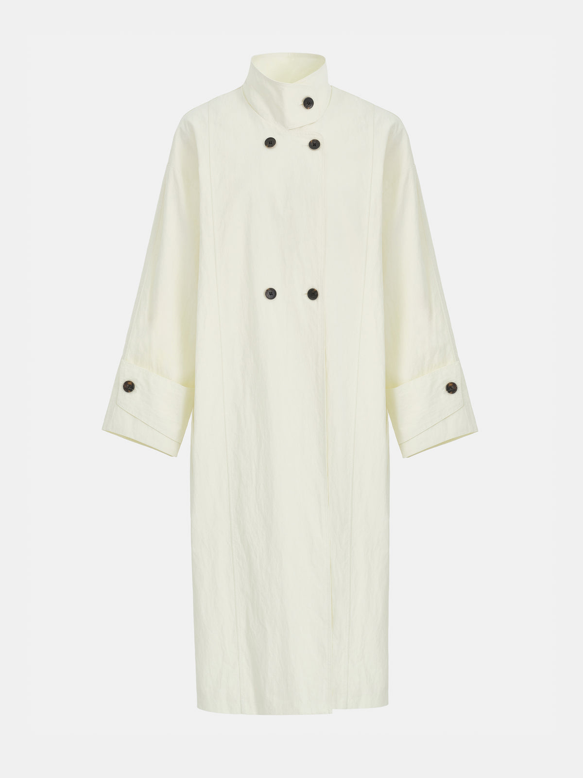 Irvin Voluminous Car Coat, Ivory