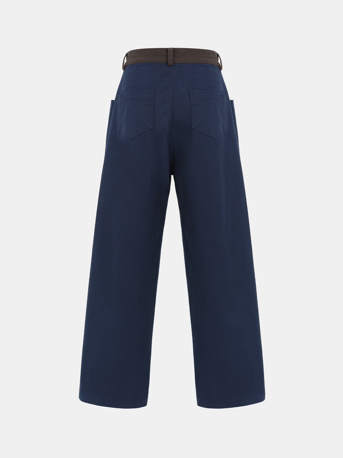 Geurrica Contrast Denim Pants, Navy