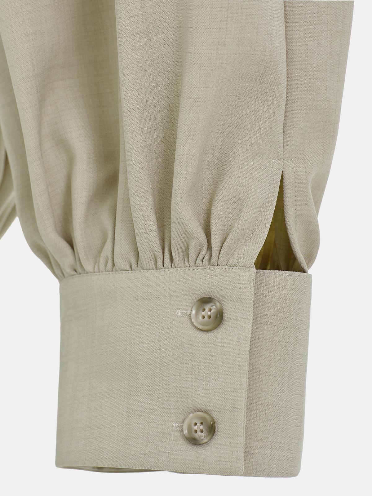 Leto Pleated Cuff Trousers, Beige