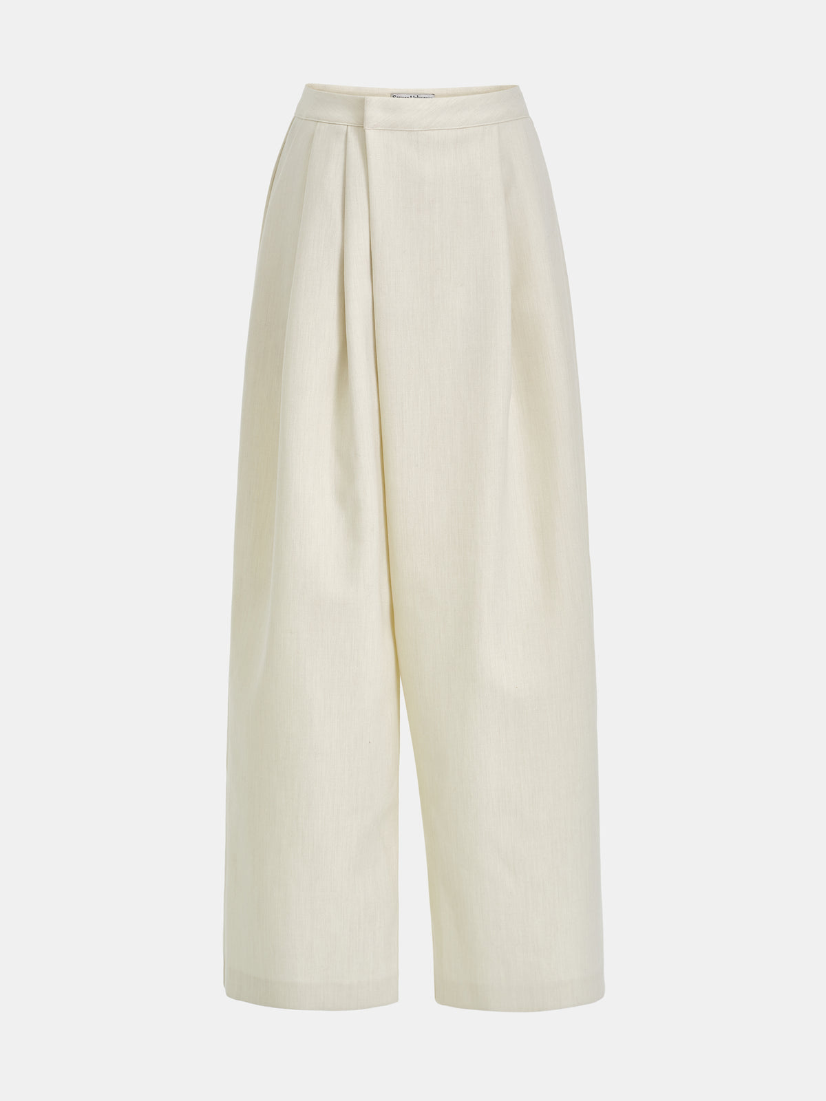 Leiko Pleated Trousers, Ivory