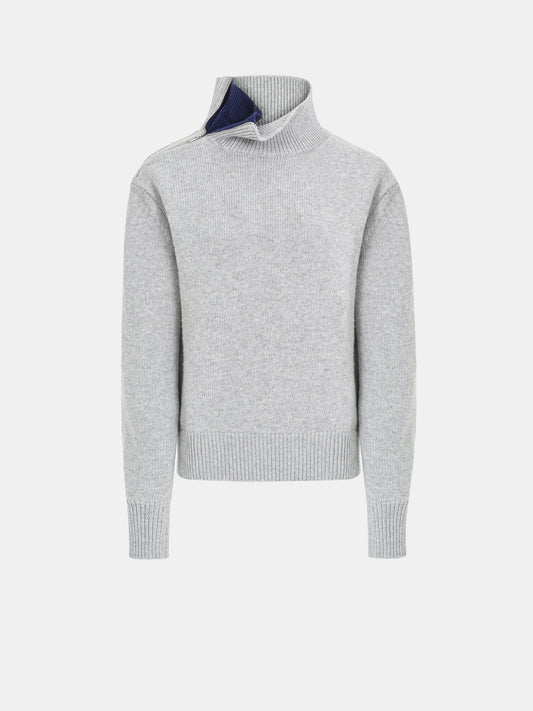 Konny Zipped Sweater, Grey