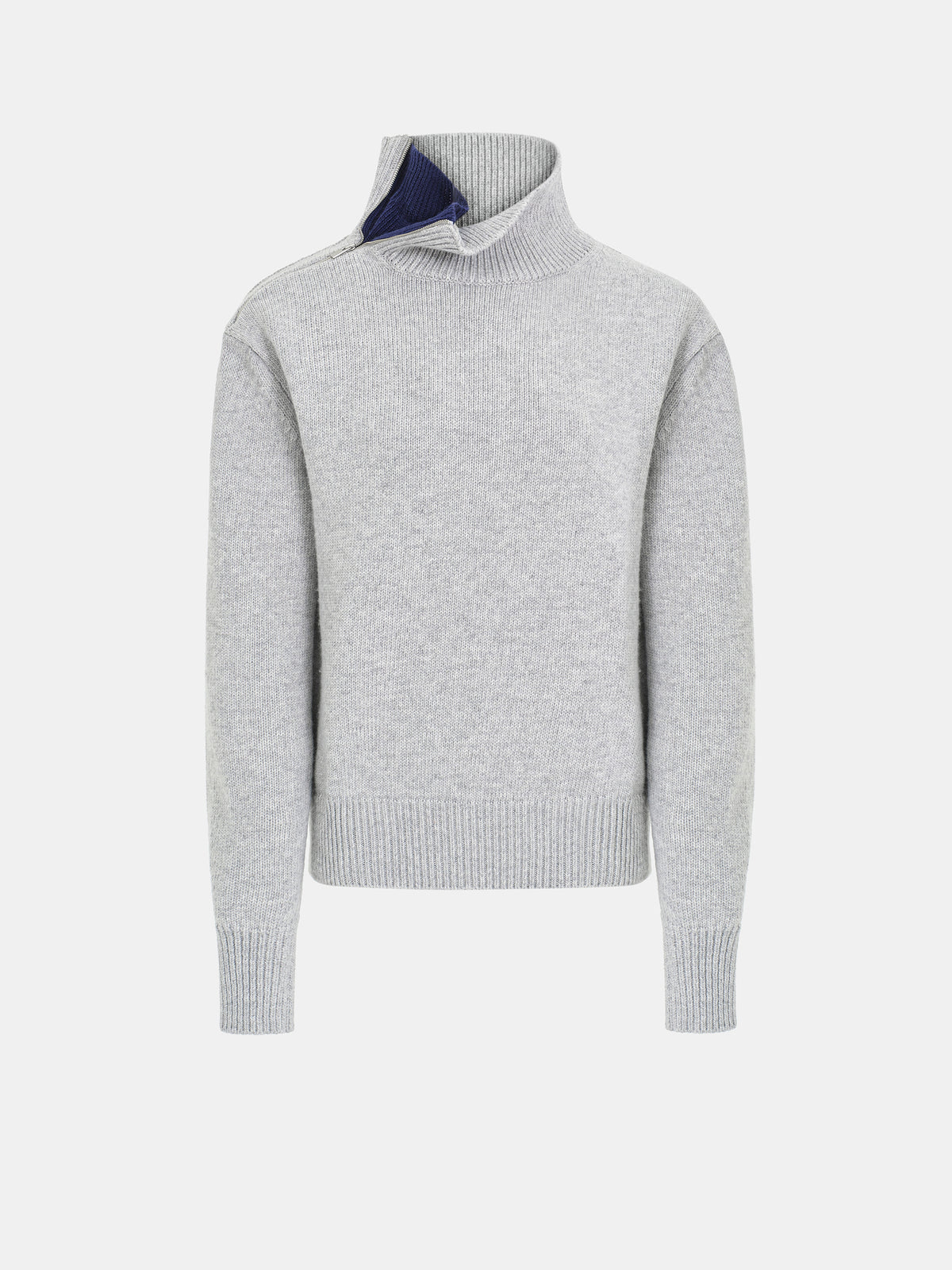 Konny Zipped Sweater, Grey