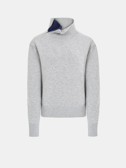 Konny Zipped Sweater, Grey