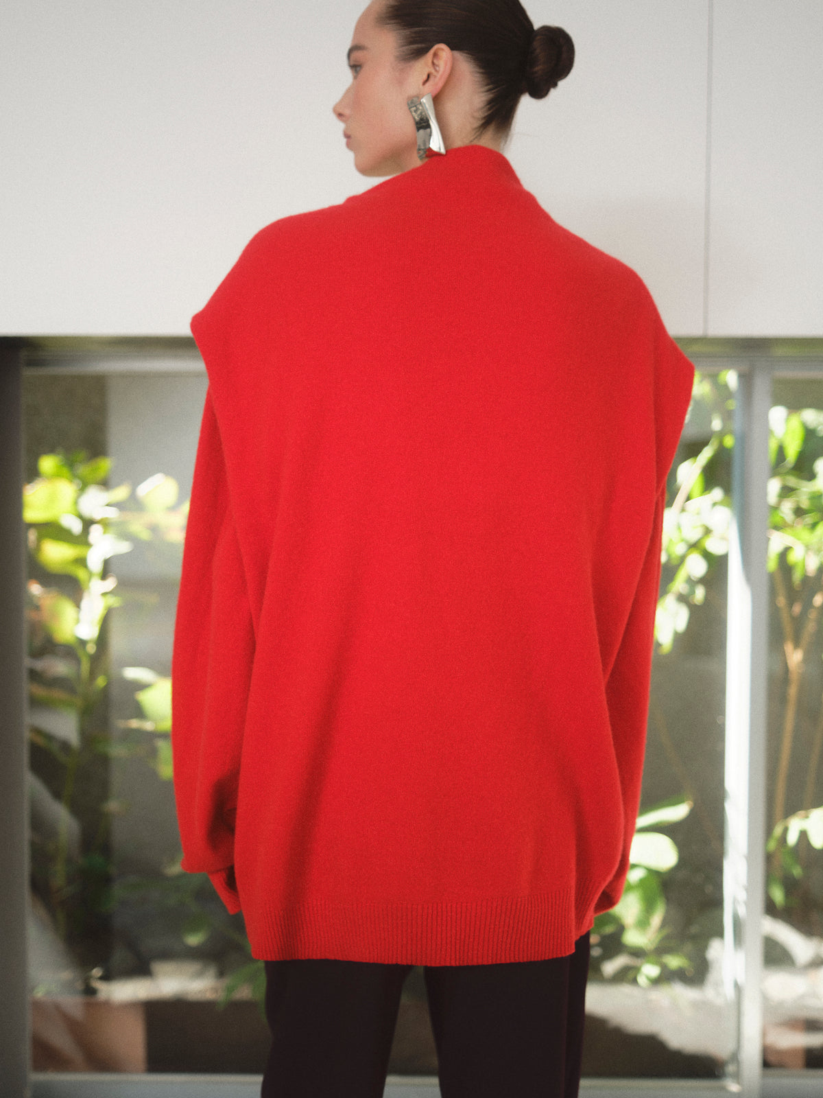 Tio Extra Shawl Sweater, Red