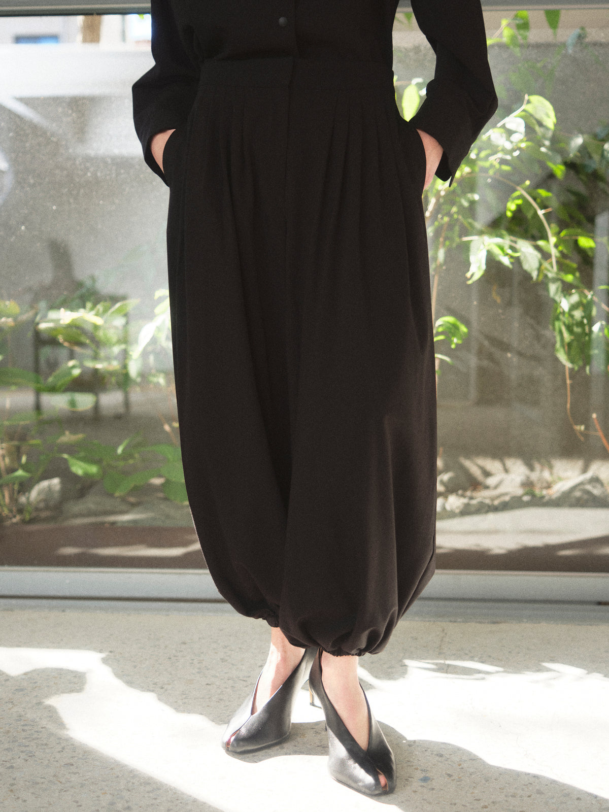 Giacca Ruched Trousers, Black