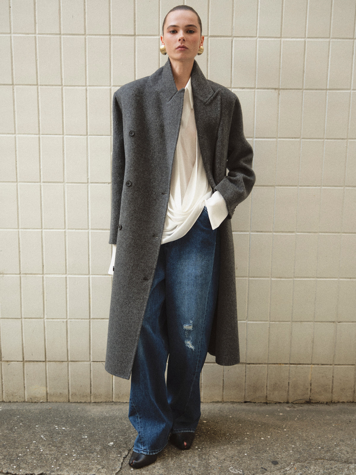 Hutton Coat, Grey